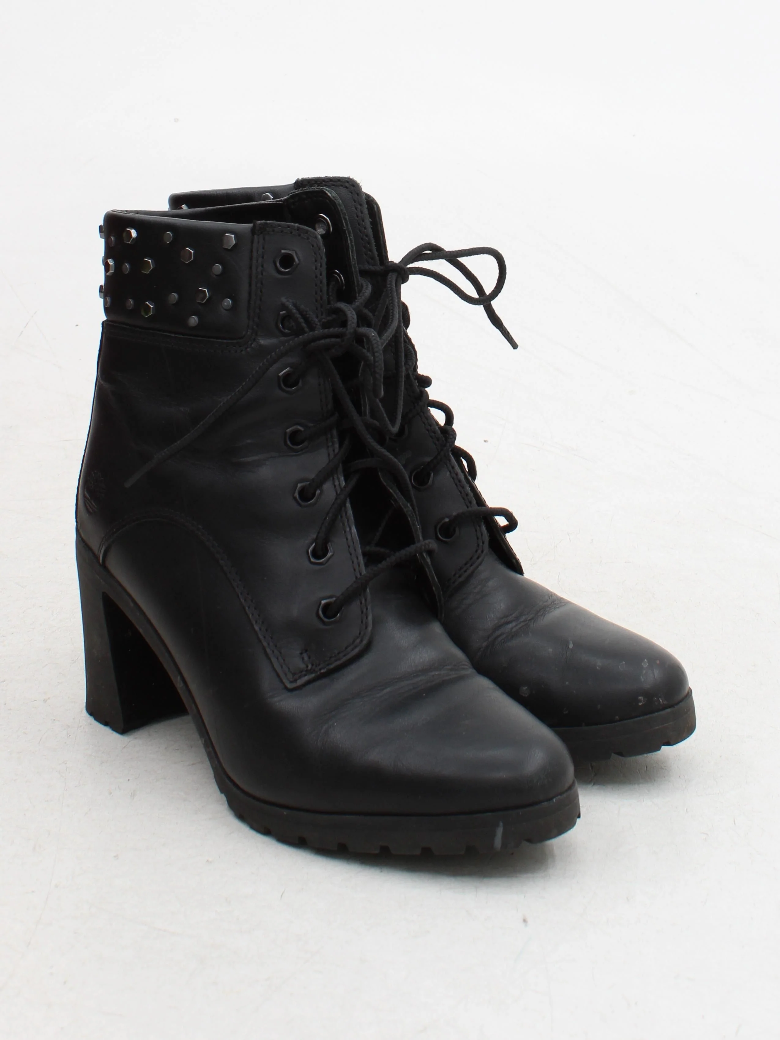 Timberland Women's Boots UK 6 Black 100% Leather Combat - Image 4