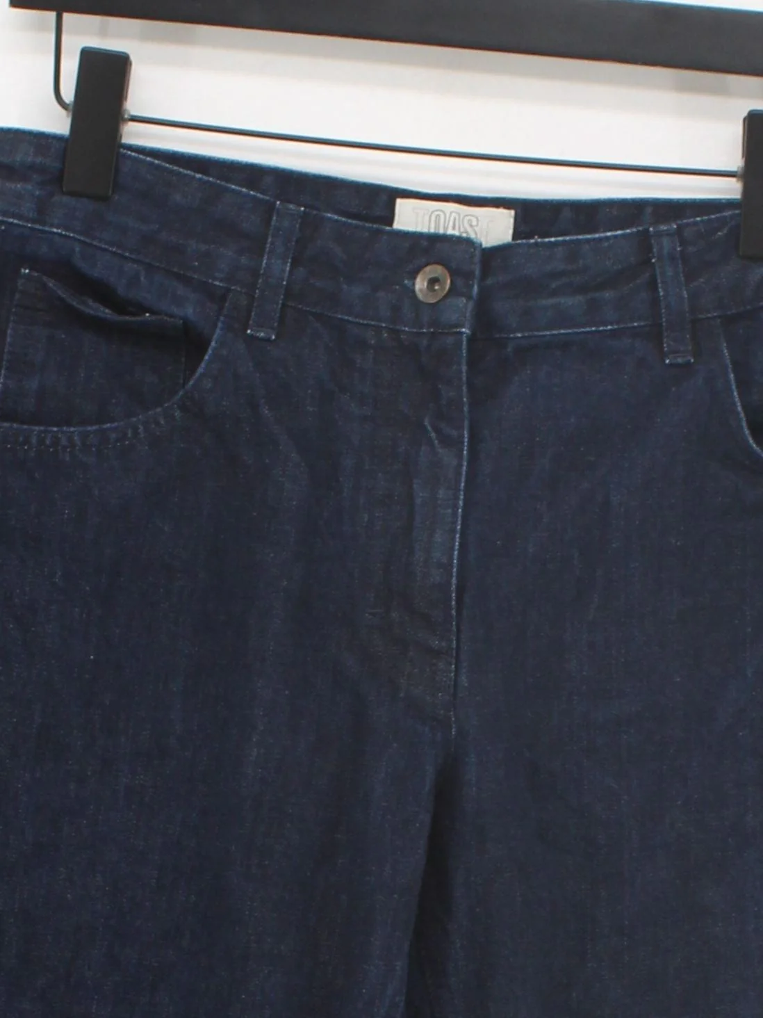 Toast Women's Jeans UK 12 Blue 100% Cotton Straight - Image 3