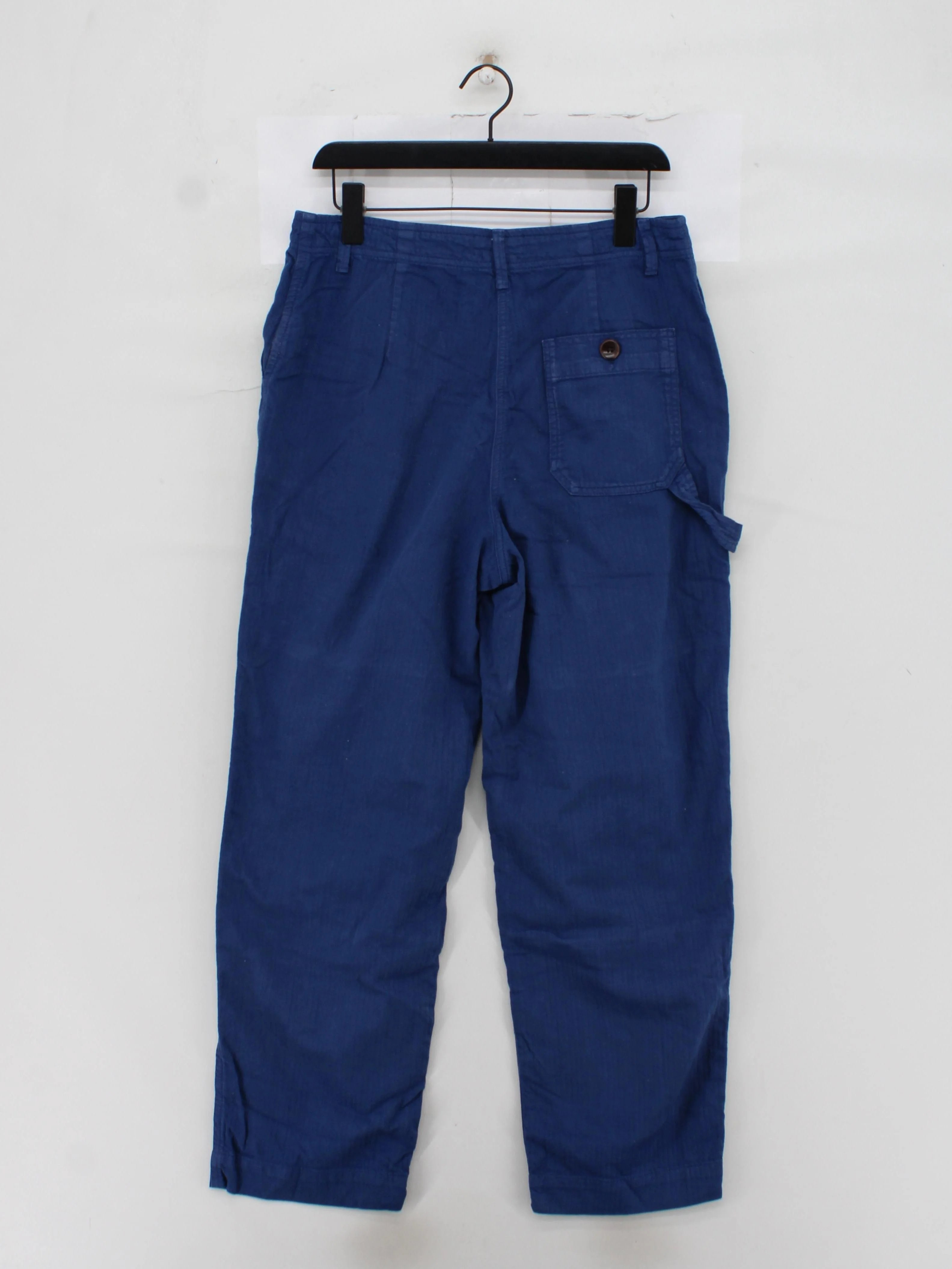 Toast Women's Trousers UK 12 Blue 100% Cotton Straight Chino - Image 2