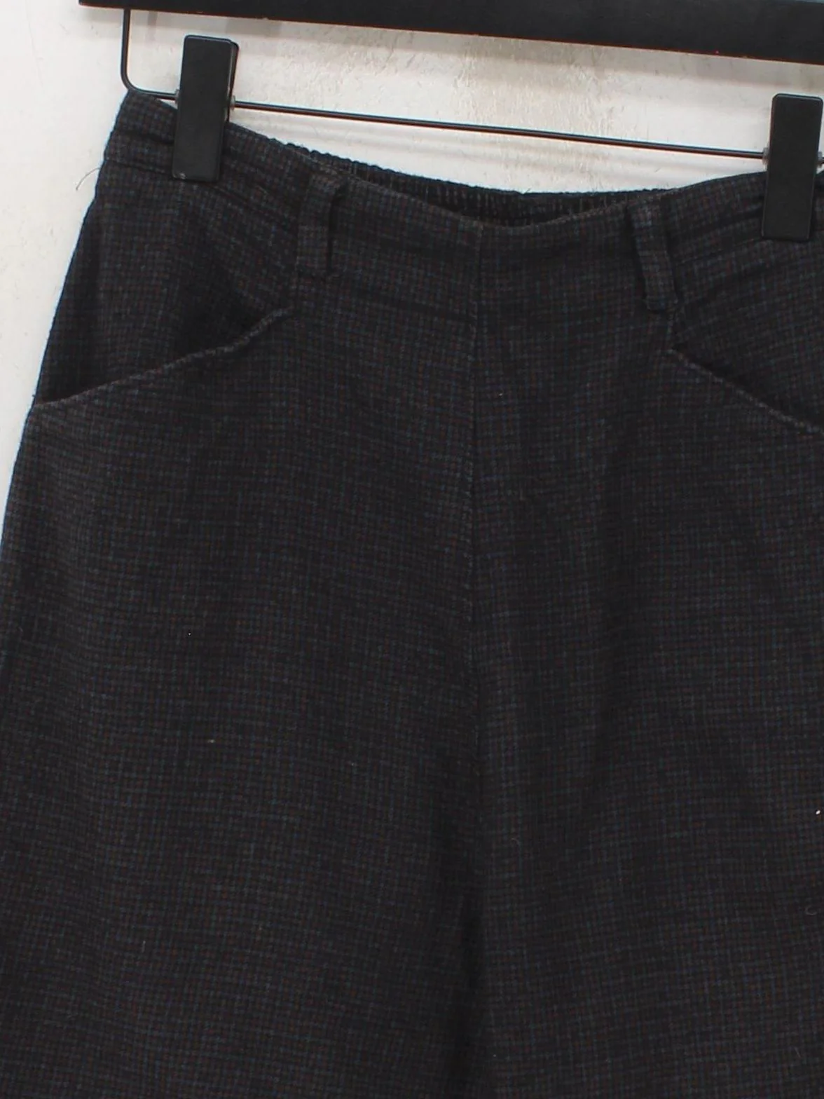 Toast Women's Trousers UK 8 Black Checkered Cotton with Wool Tapered Chino - Image 3