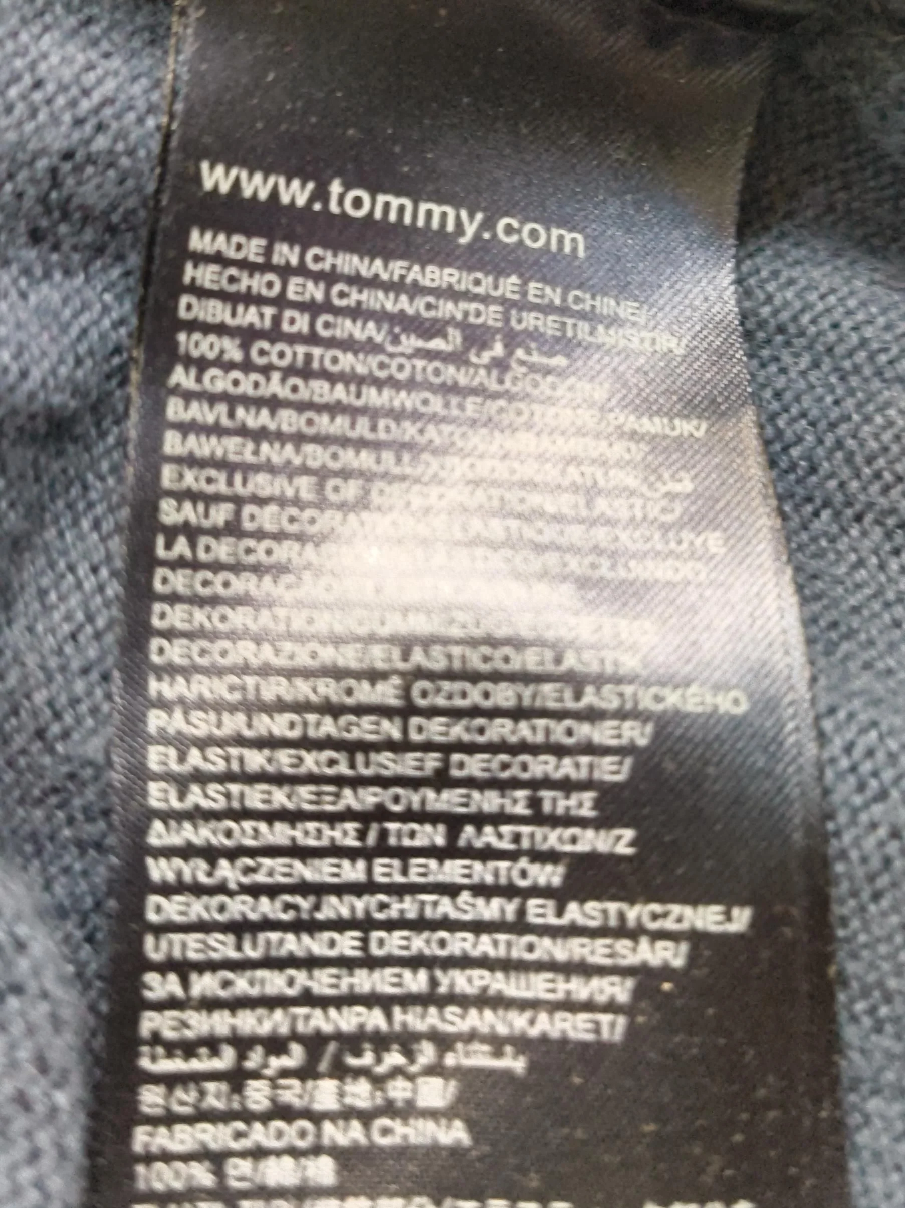 Tommy Hilfiger Men's Jumper XL Blue 100% Cotton V-Neck Pullover - Image 9
