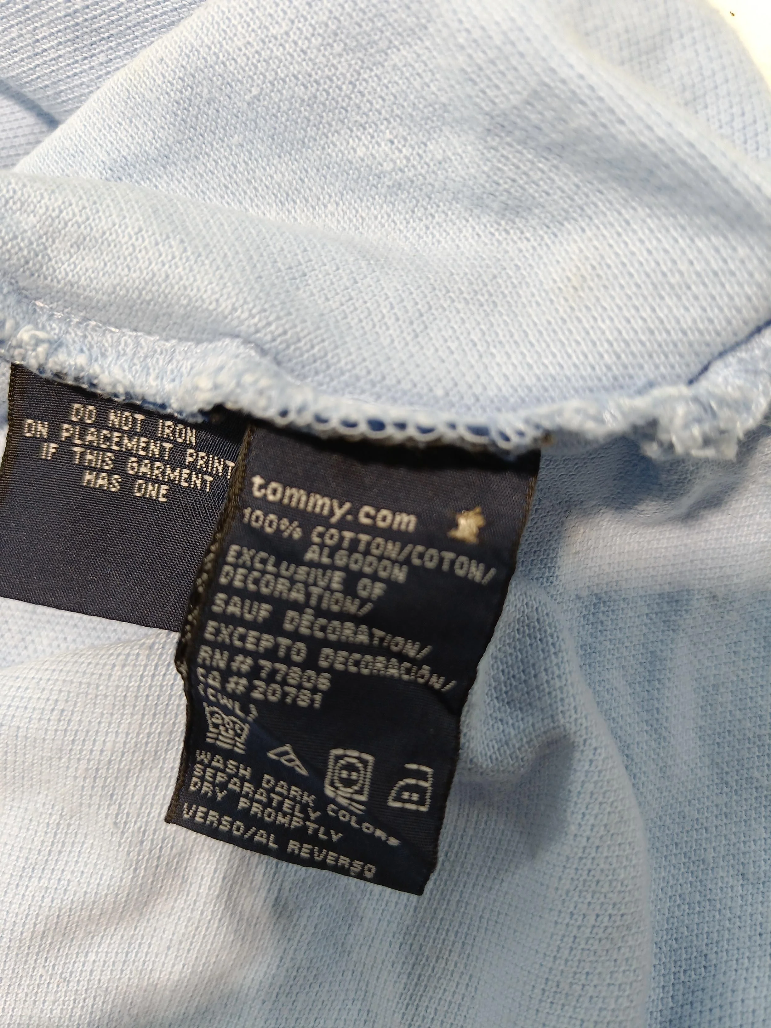 Tommy Hilfiger Men's Polo XXL Blue 100% Cotton Basic - Image 6