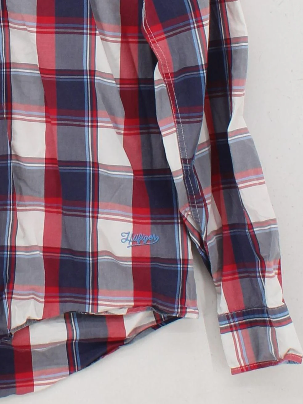 Tommy Hilfiger Men's Shirt L Multi Checkered 100% Other Basic - Image 4