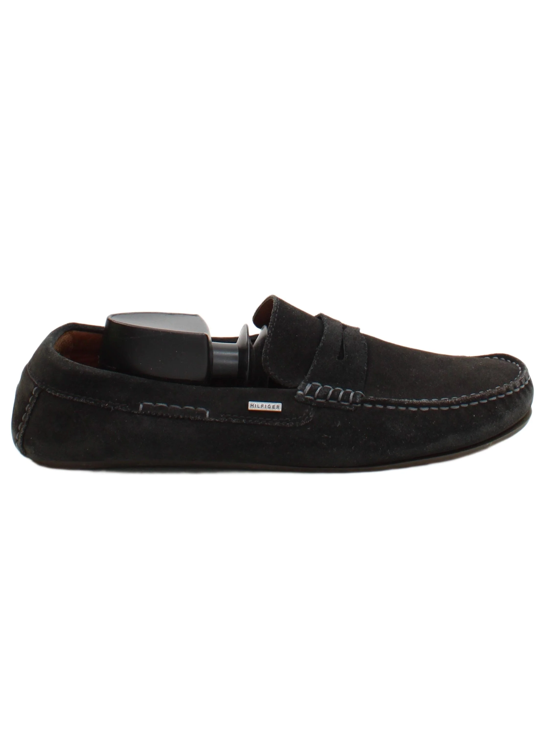 Tommy Hilfiger Men's Shoes UK 8 Black 100% Suede Loafer
