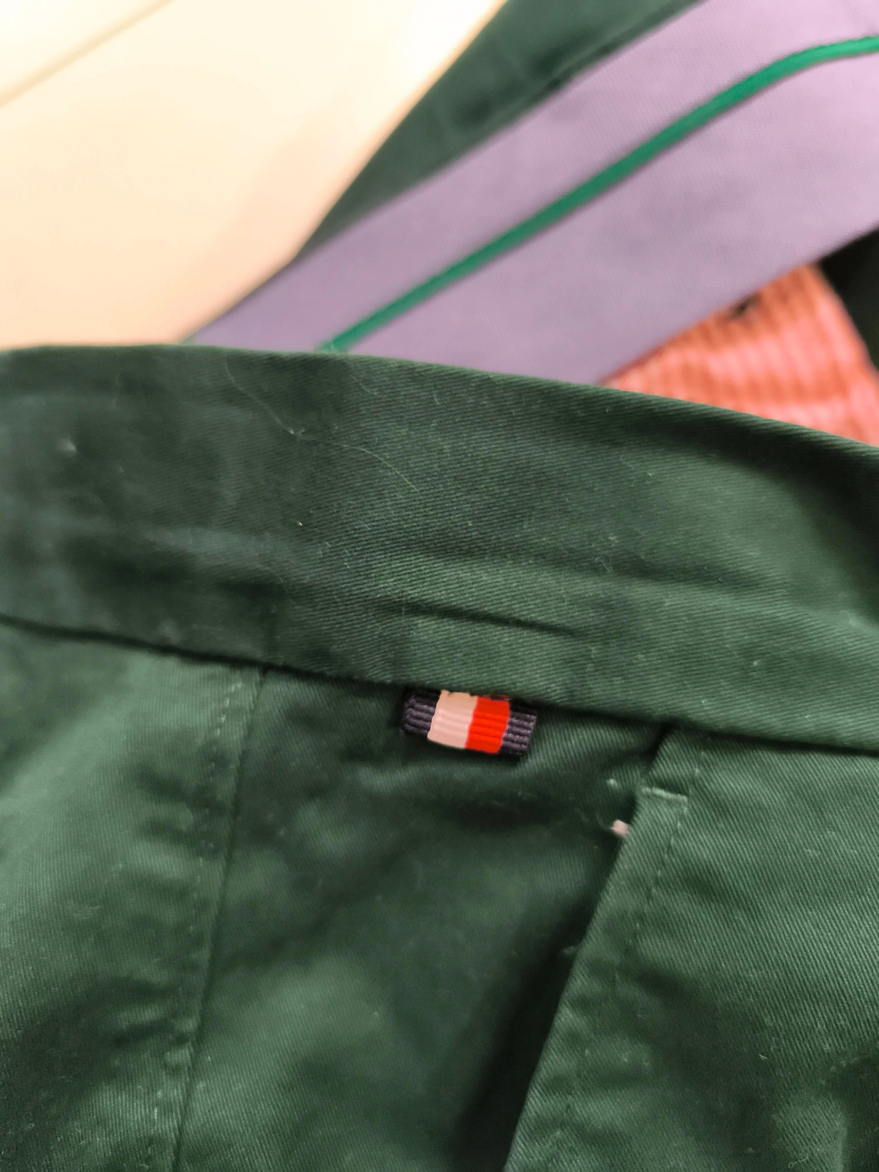 Tommy Hilfiger Men's Shorts W 42 in Green Cotton with Elastane Chino - Image 7