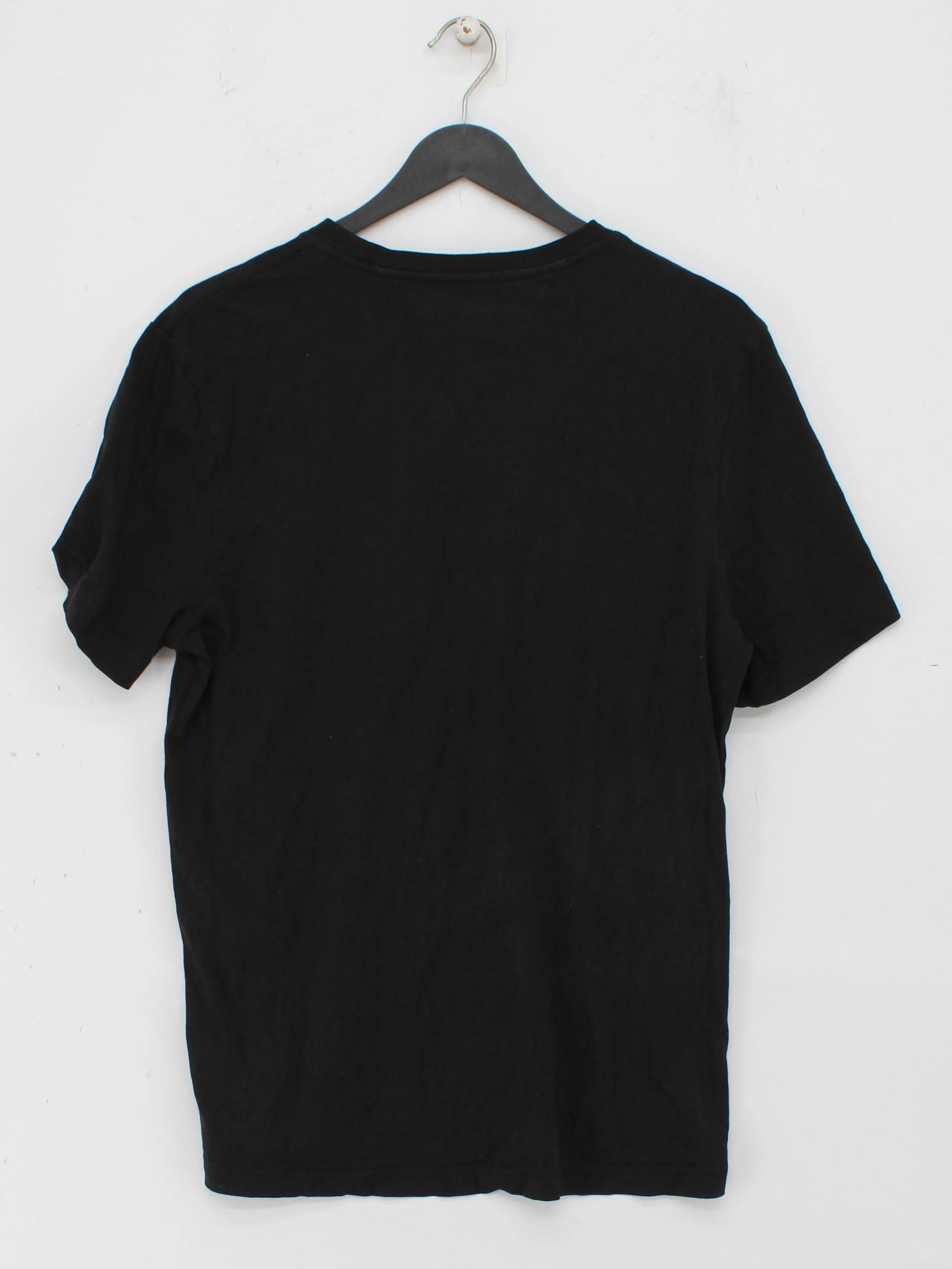 Tommy Hilfiger Men's T-Shirt M Black Graphic 100% Cotton Basic - Image 2