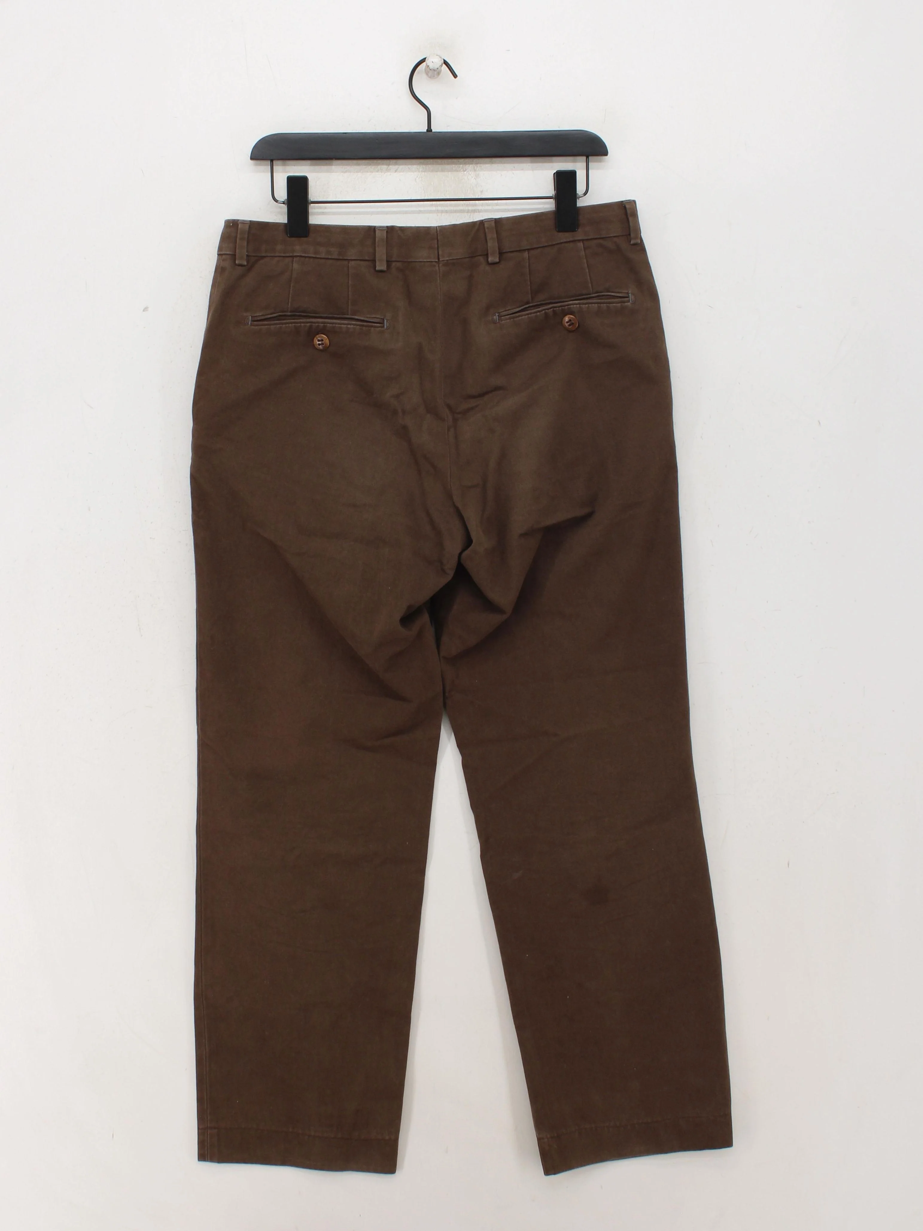 Tommy Hilfiger Men's Trousers W 34 in Brown 100% Cotton Straight Chino - Image 2
