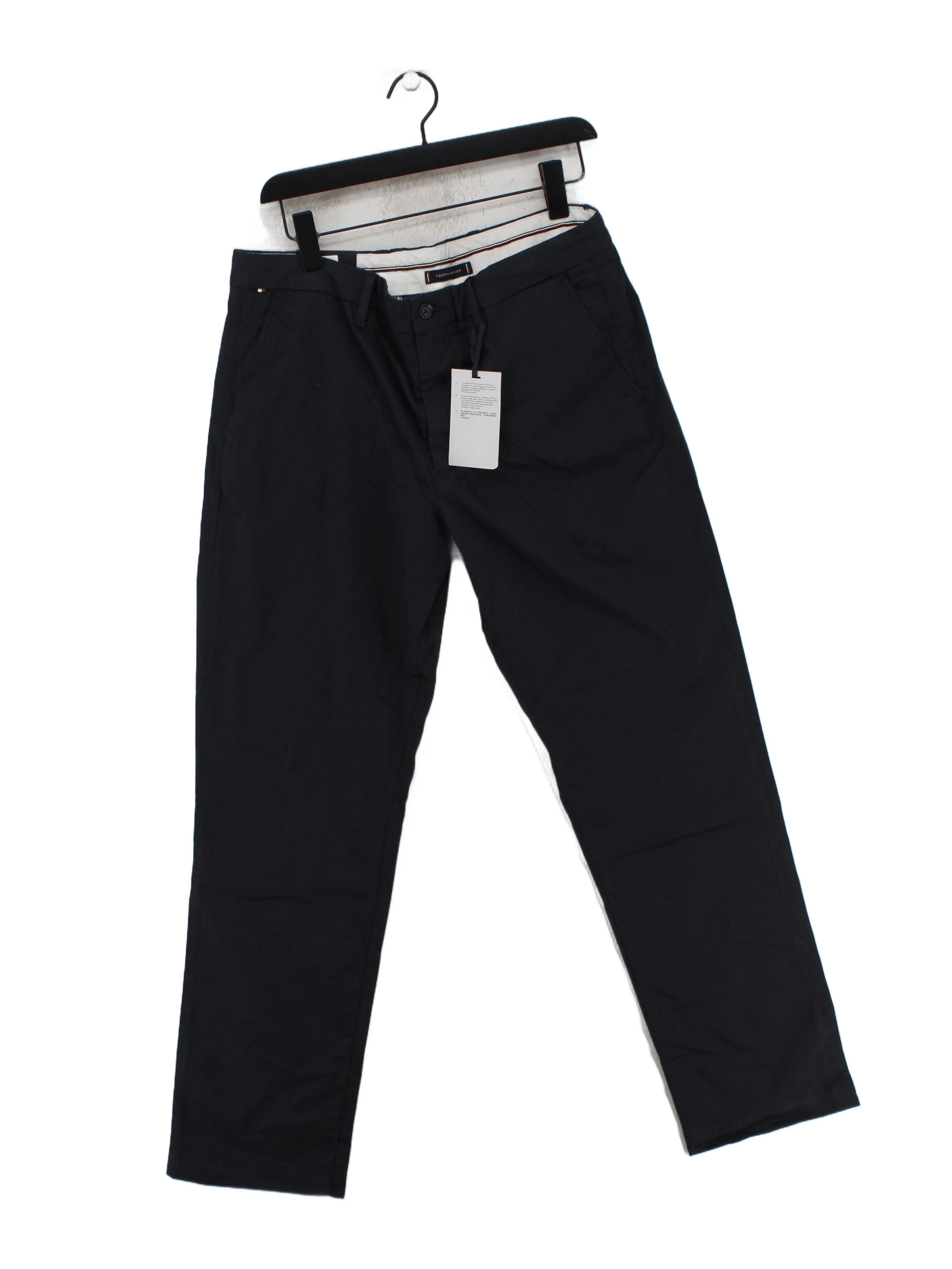Tommy Hilfiger Men's Trousers W 34 in Grey Cotton with Elastane Straight Chino
