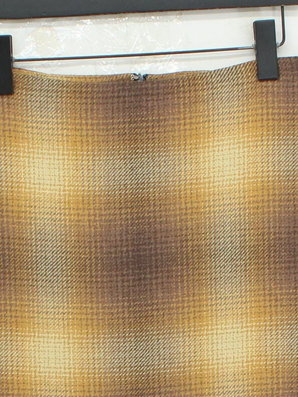 Tommy Hilfiger Women's Mini Skirt UK 8 Brown Wool with Polyamide, Polyester Mini - Image 3
