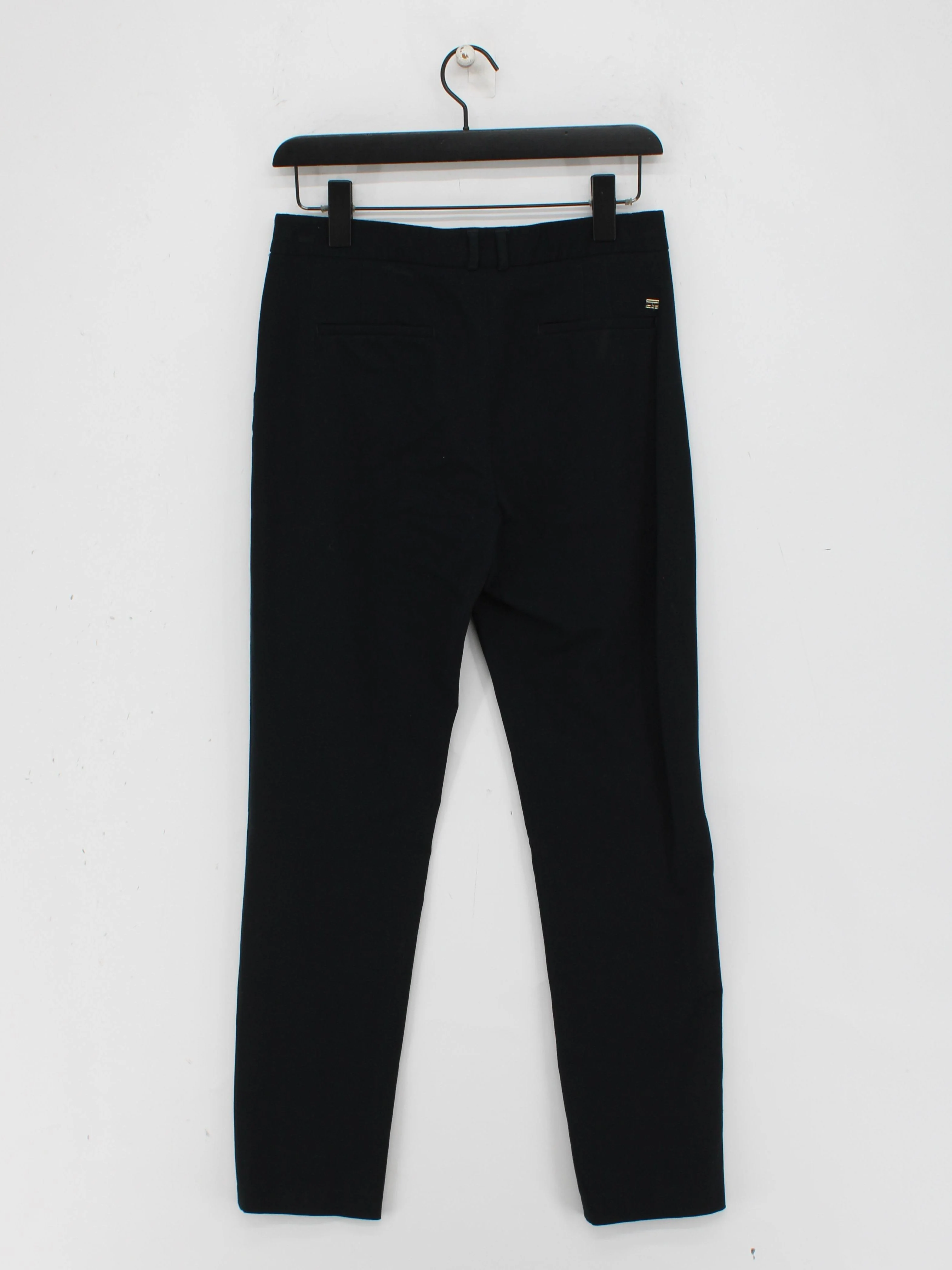 Tommy Hilfiger Women's Trousers UK 8 Black Viscose - Image 2