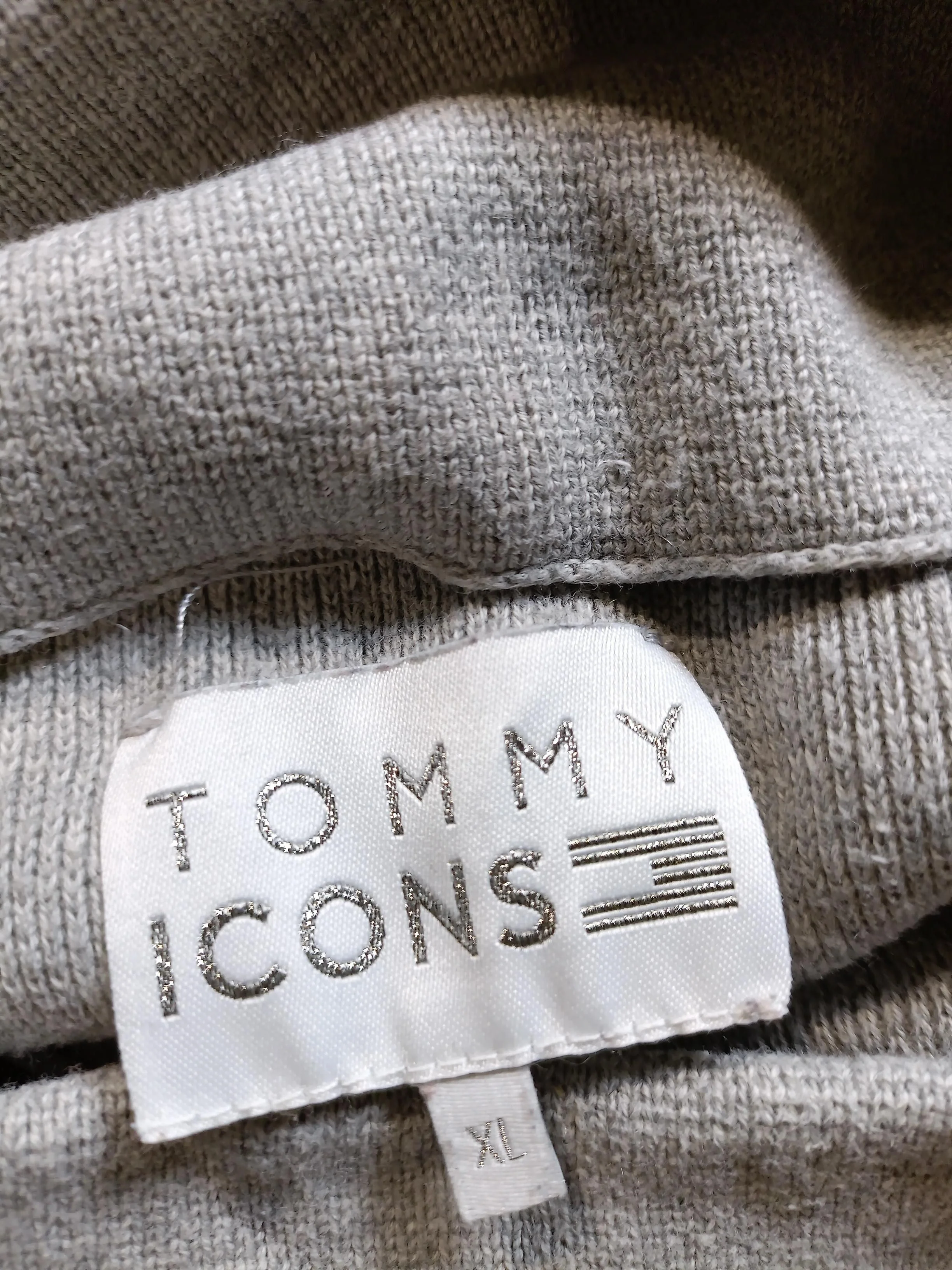 Tommy Jeans Women's Jumper XL Grey Cotton with Cashmere Pullover - Image 5