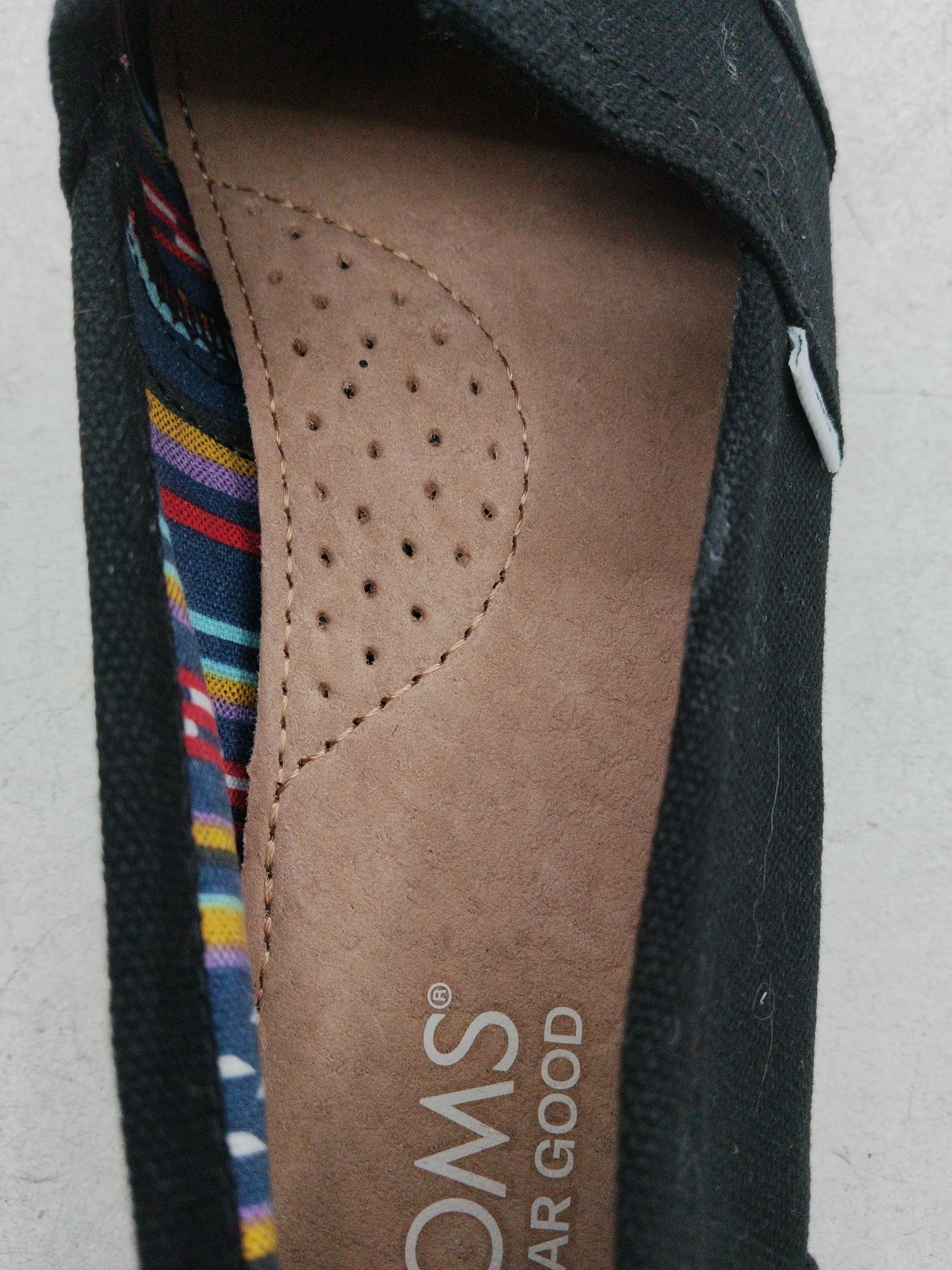 Toms Men's Shoes UK 4.5 Black 100% Cotton Loafer - Image 6