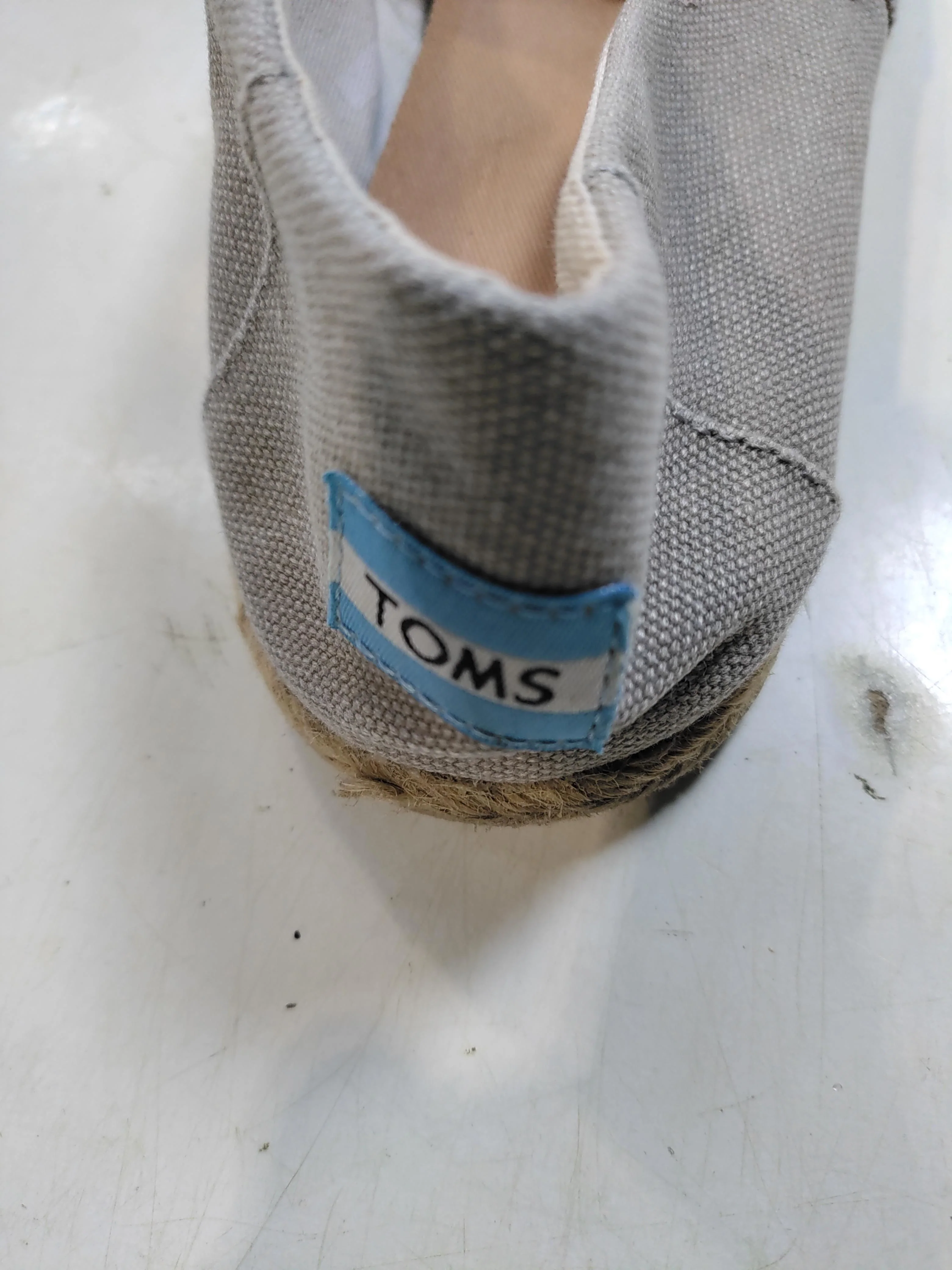 Toms Men's Shoes UK 5.5 Grey Cotton with Other Espadrille - Image 9