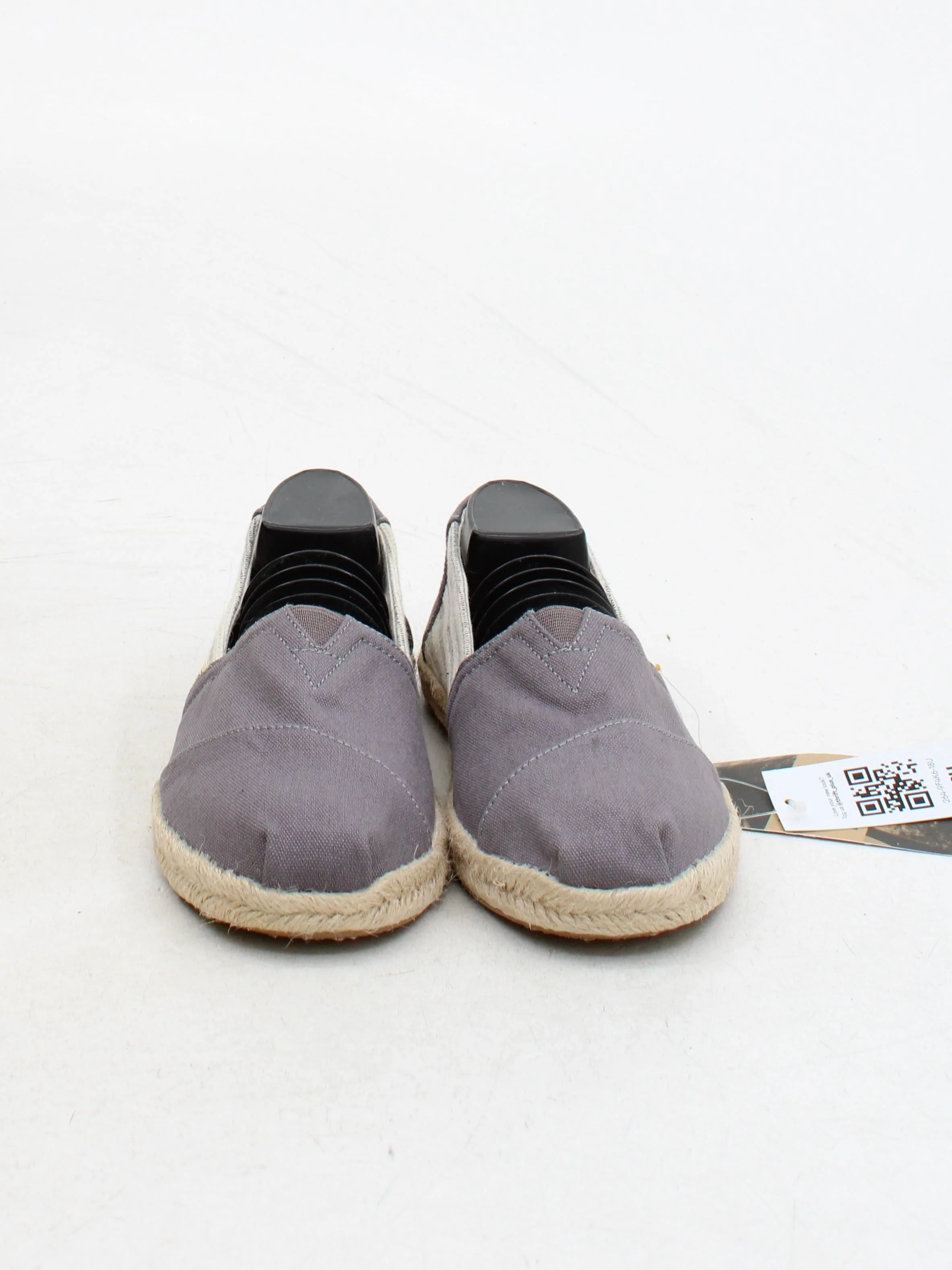 Toms Men's Shoes UK 6 Grey Striped Cotton with Other Espadrille - Image 2