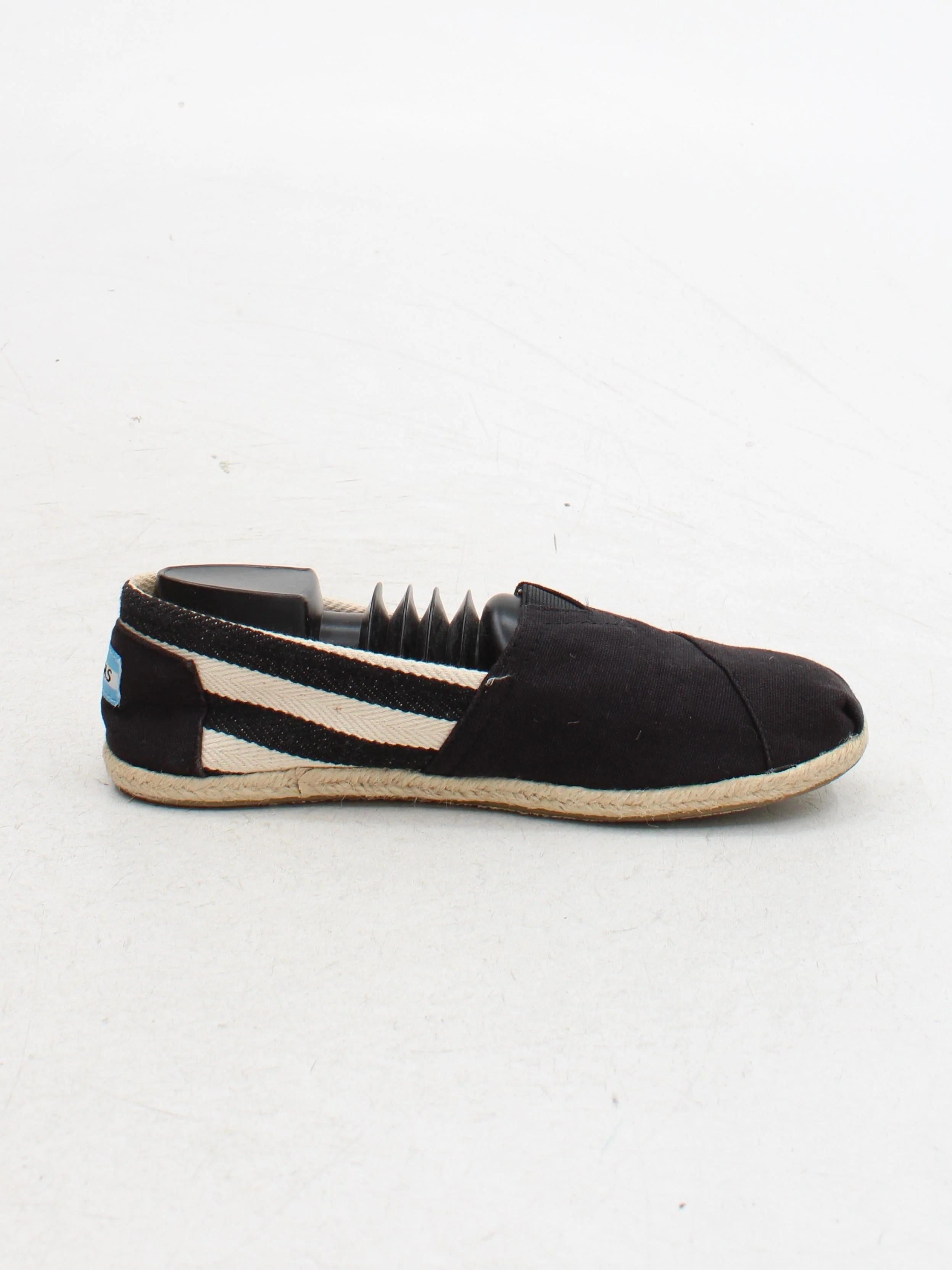 Toms Men's Shoes UK 7 Black Striped 100% Cotton Espadrille - Image 5