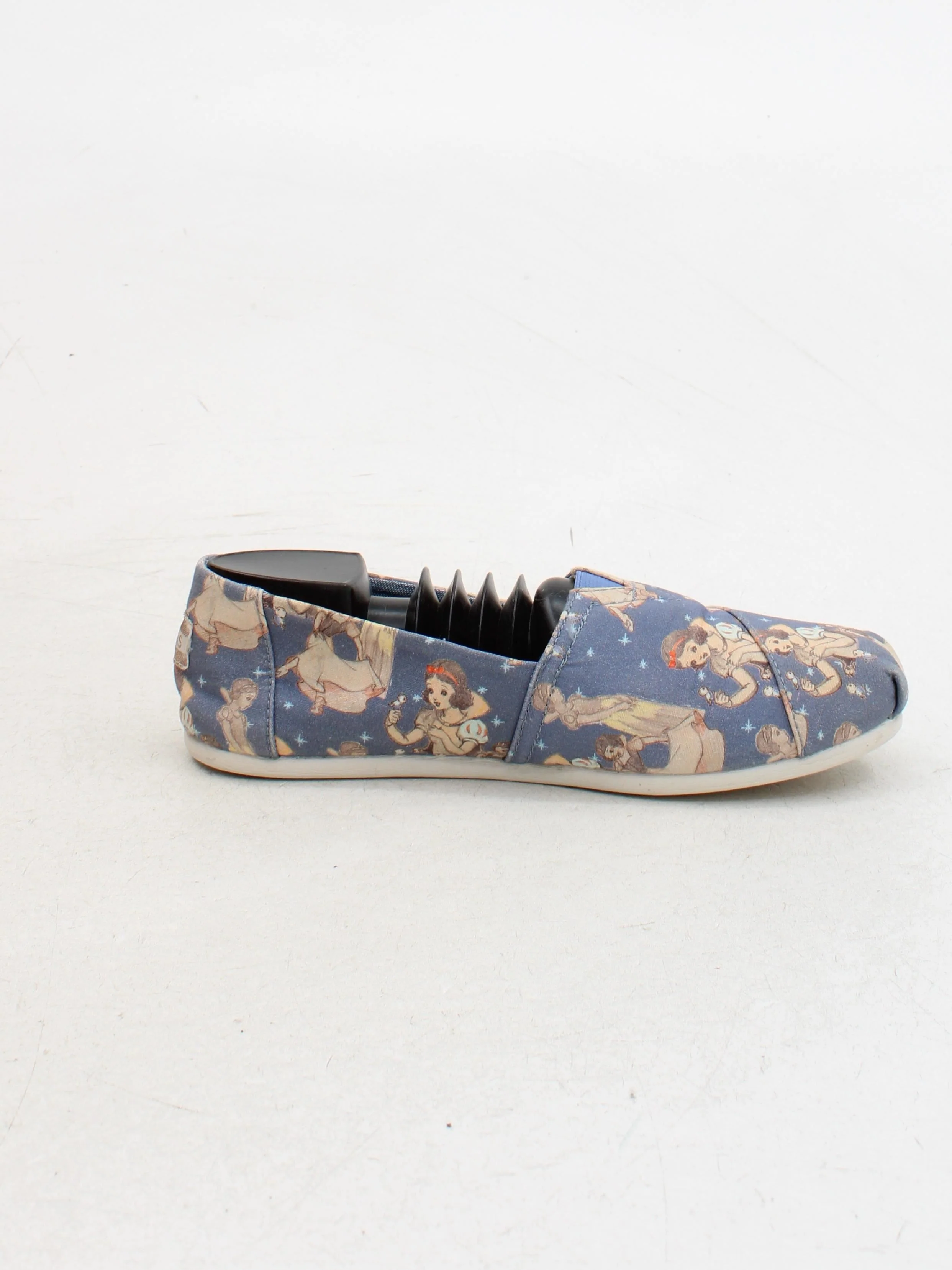 Toms Women's Flat Shoes UK 5.5 Blue Graphic 100% Cotton Loafer - Image 5
