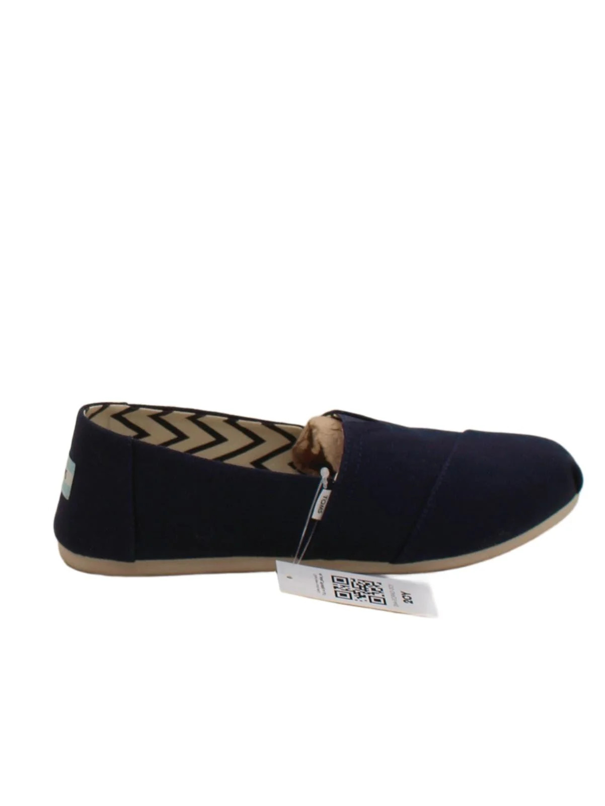 Toms Women's Flat Shoes UK 8 Blue Geometric 100% Cotton Loafer