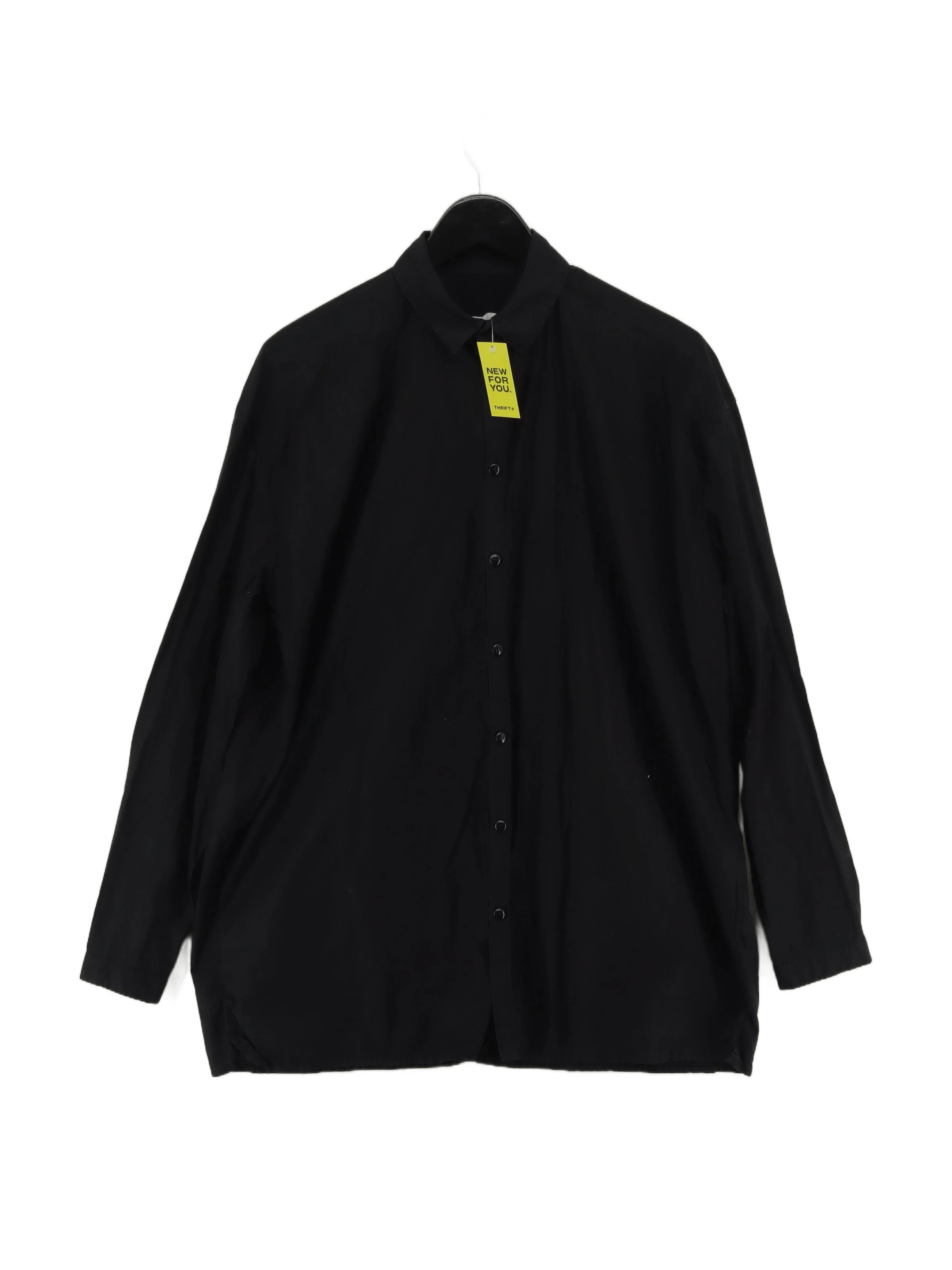 Toogood Women's Shirt M Black 100% Cotton Long Sleeve Collared Basic