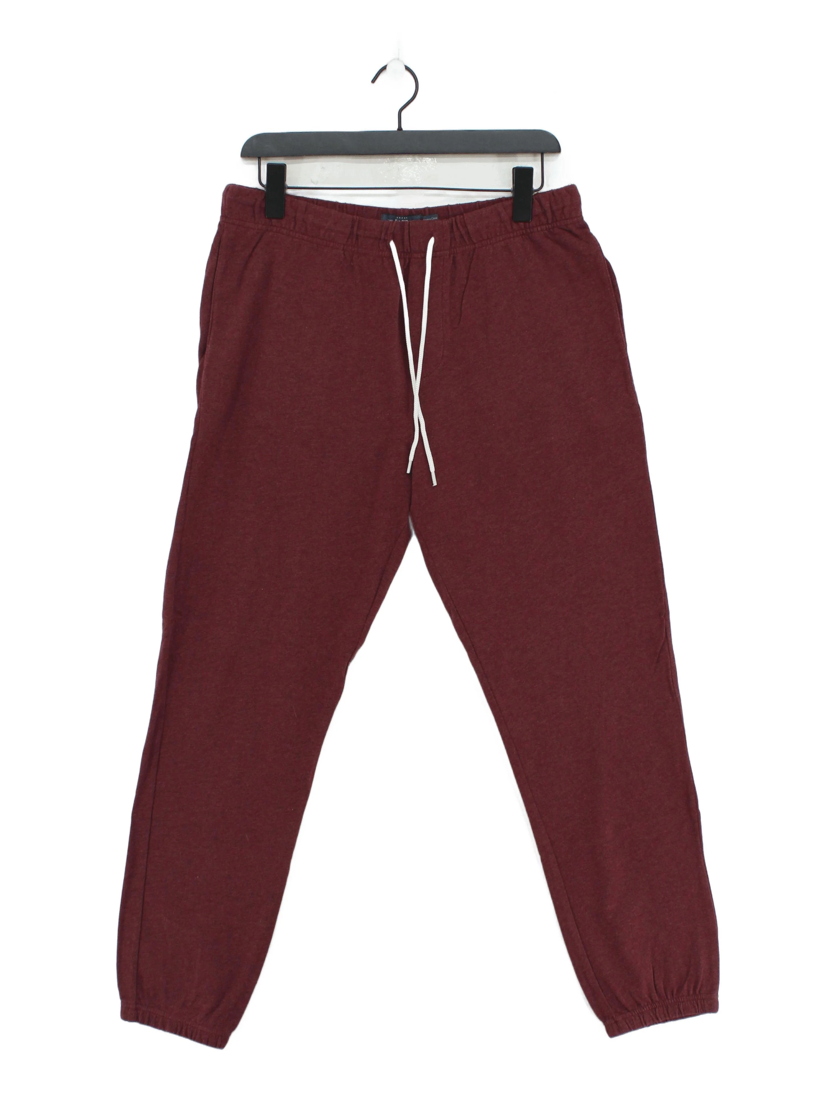Topman Men's Sports Bottoms M Red 100% Cotton Sweatpants
