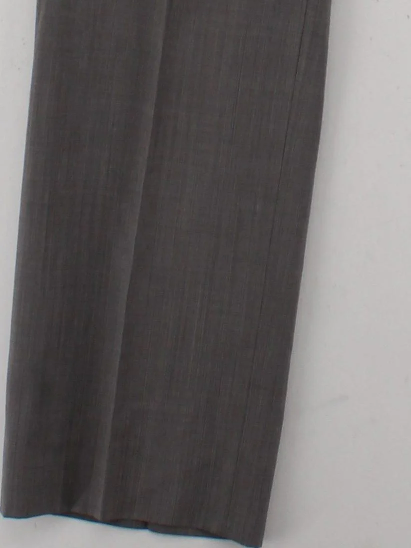 Topman Men's Suit Trousers W 34 in Grey Polyester with Wool Straight Dress Pants - Image 4
