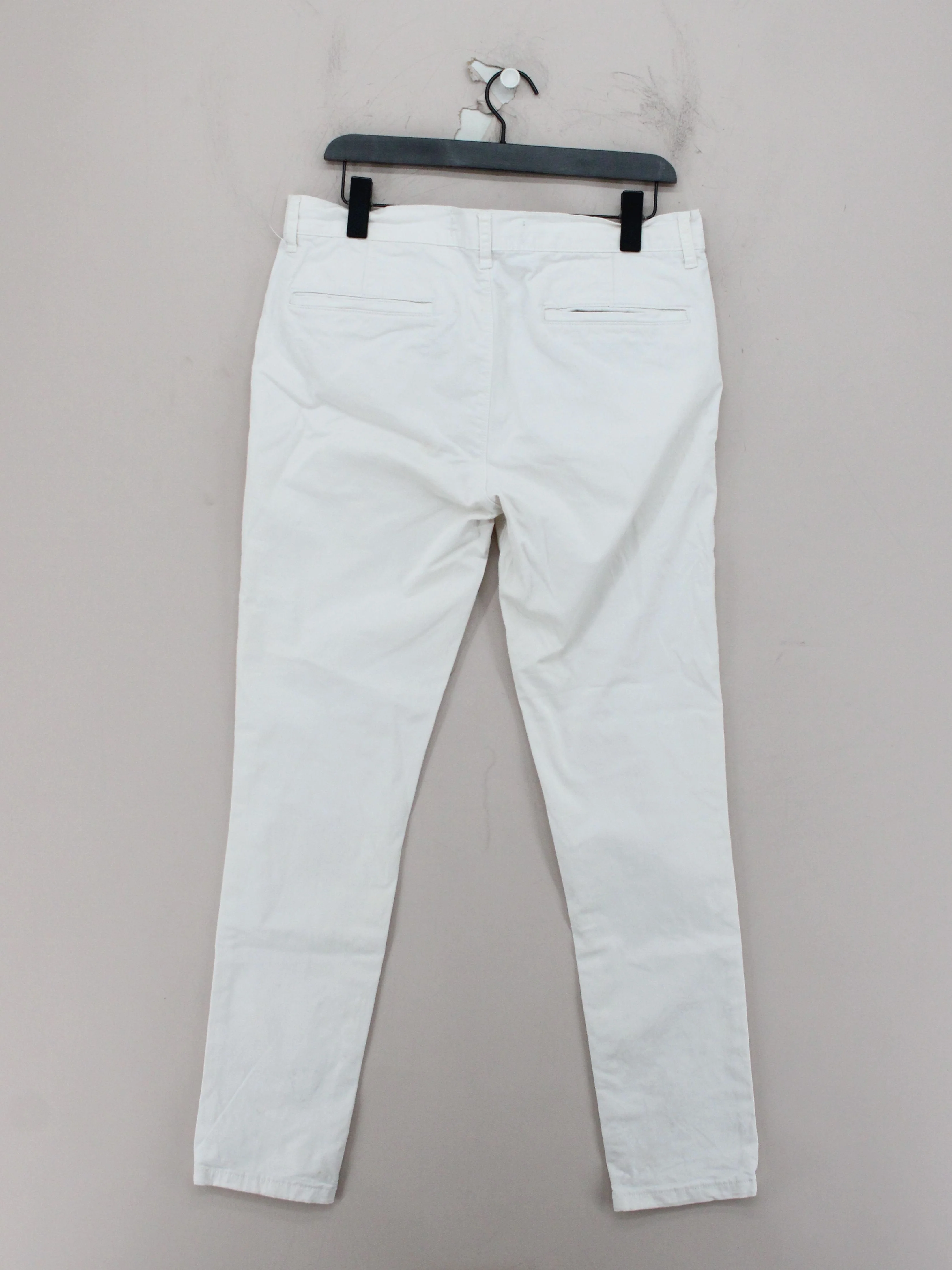 Topman Men's Trousers W 34 in White Cotton with Elastane Skinny Chino - Image 2