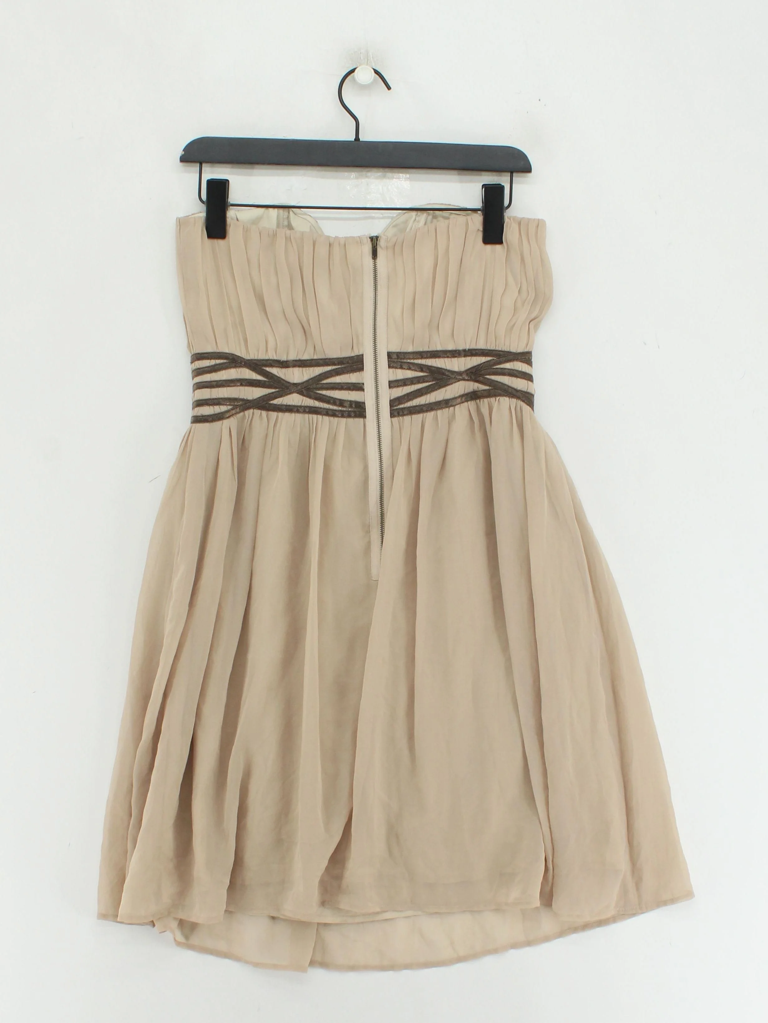 Topshop A-Line Mini Dress UK14 in Cream - Image 2