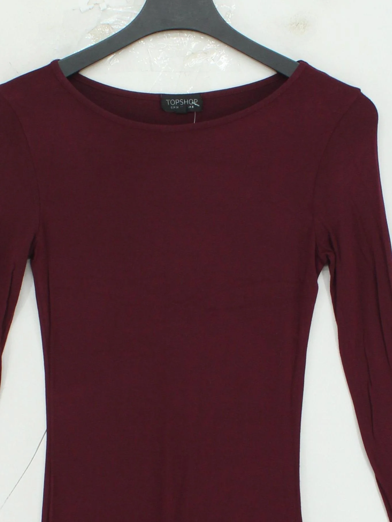 Topshop Bodycon Midi Dress UK8 in Red - Image 3