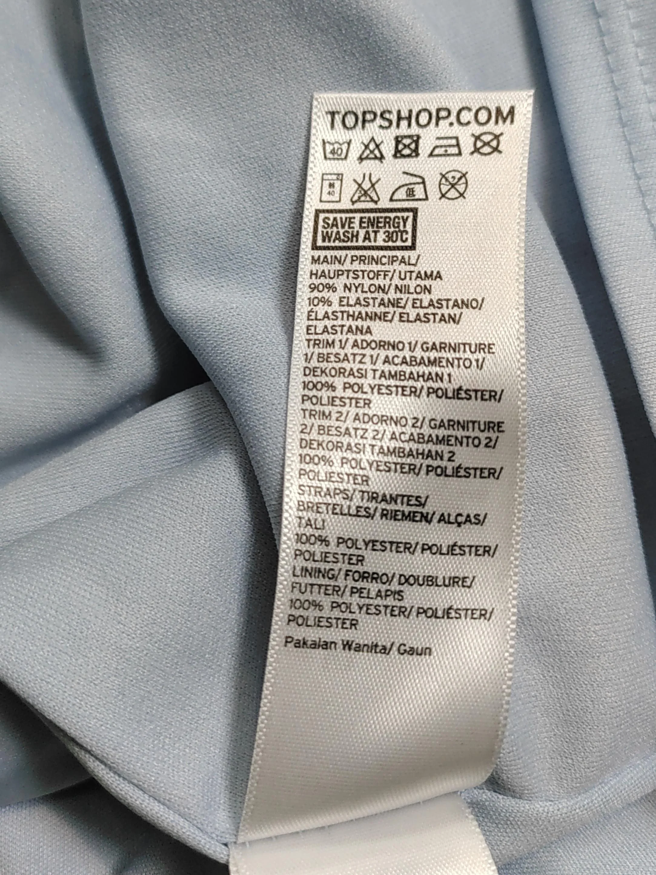 Topshop Bodycon Mini Dress UK10 in Blue - Image 8
