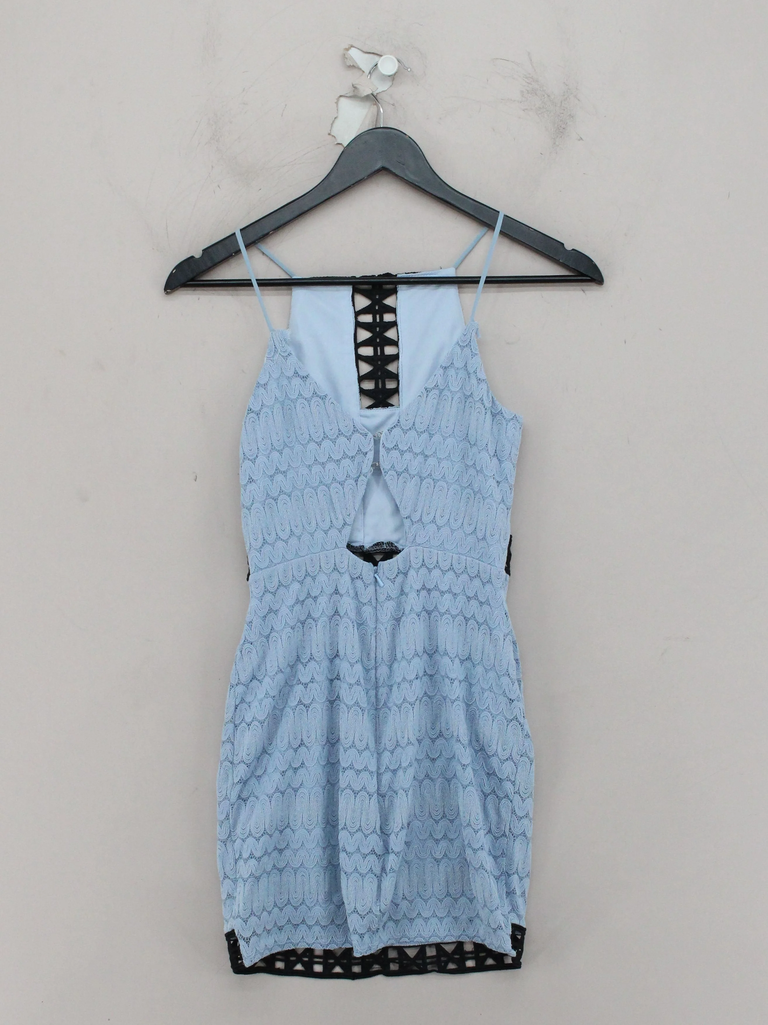Topshop Bodycon Mini Dress UK4 in Blue - Image 2