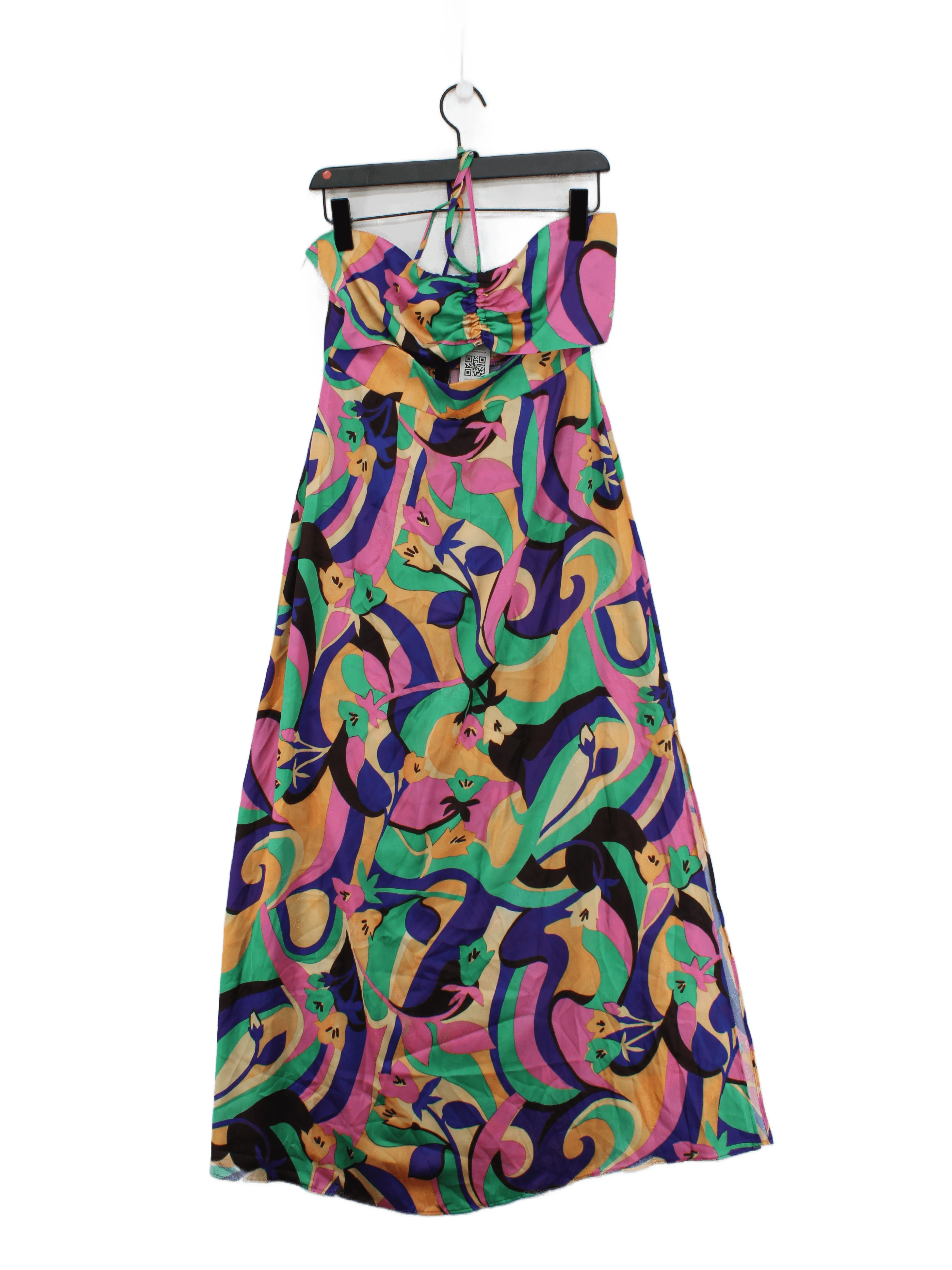 Topshop Maxi Dress UK10 in Multi