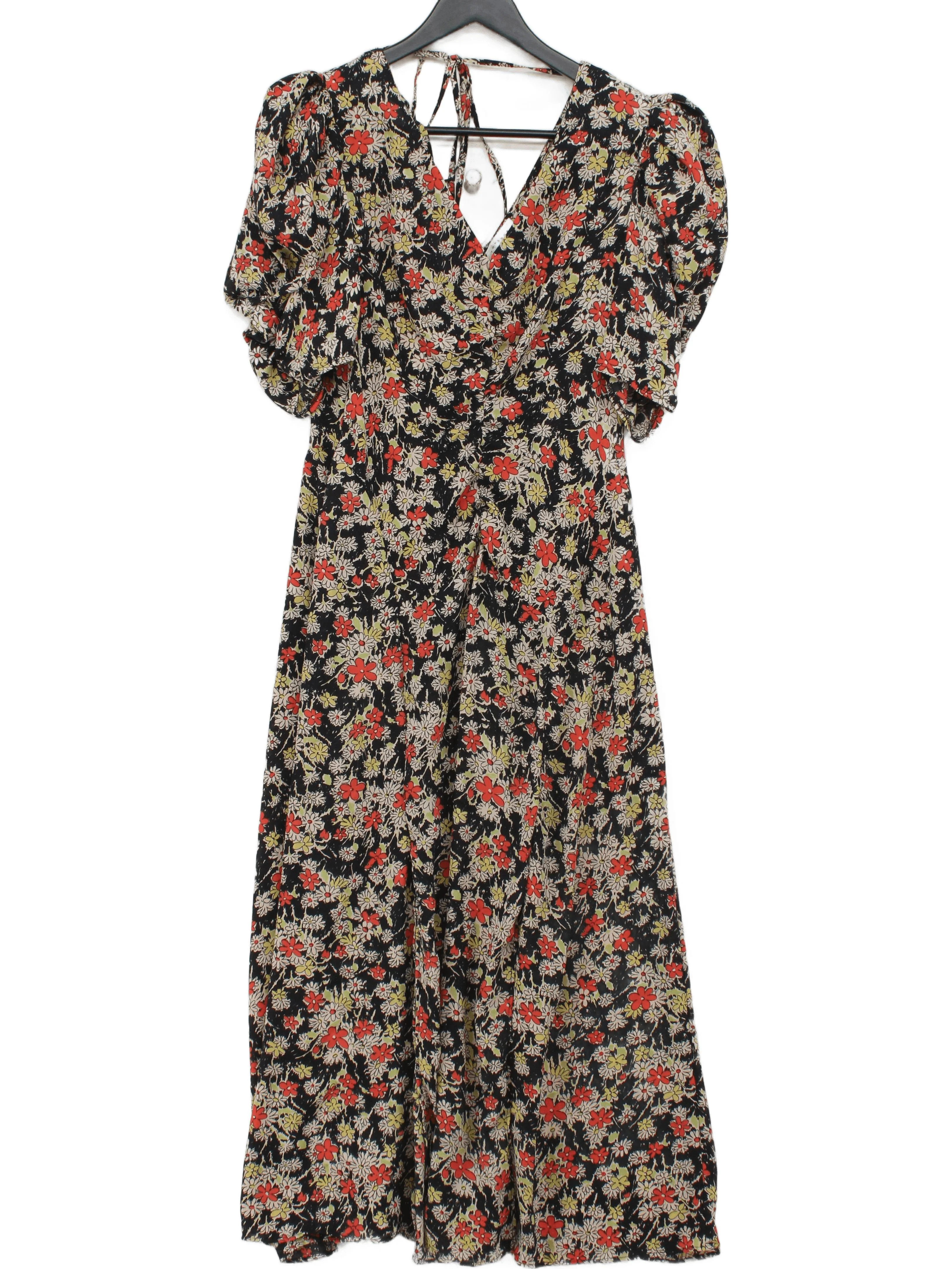 Topshop Maxi Dress UK10 in Multi