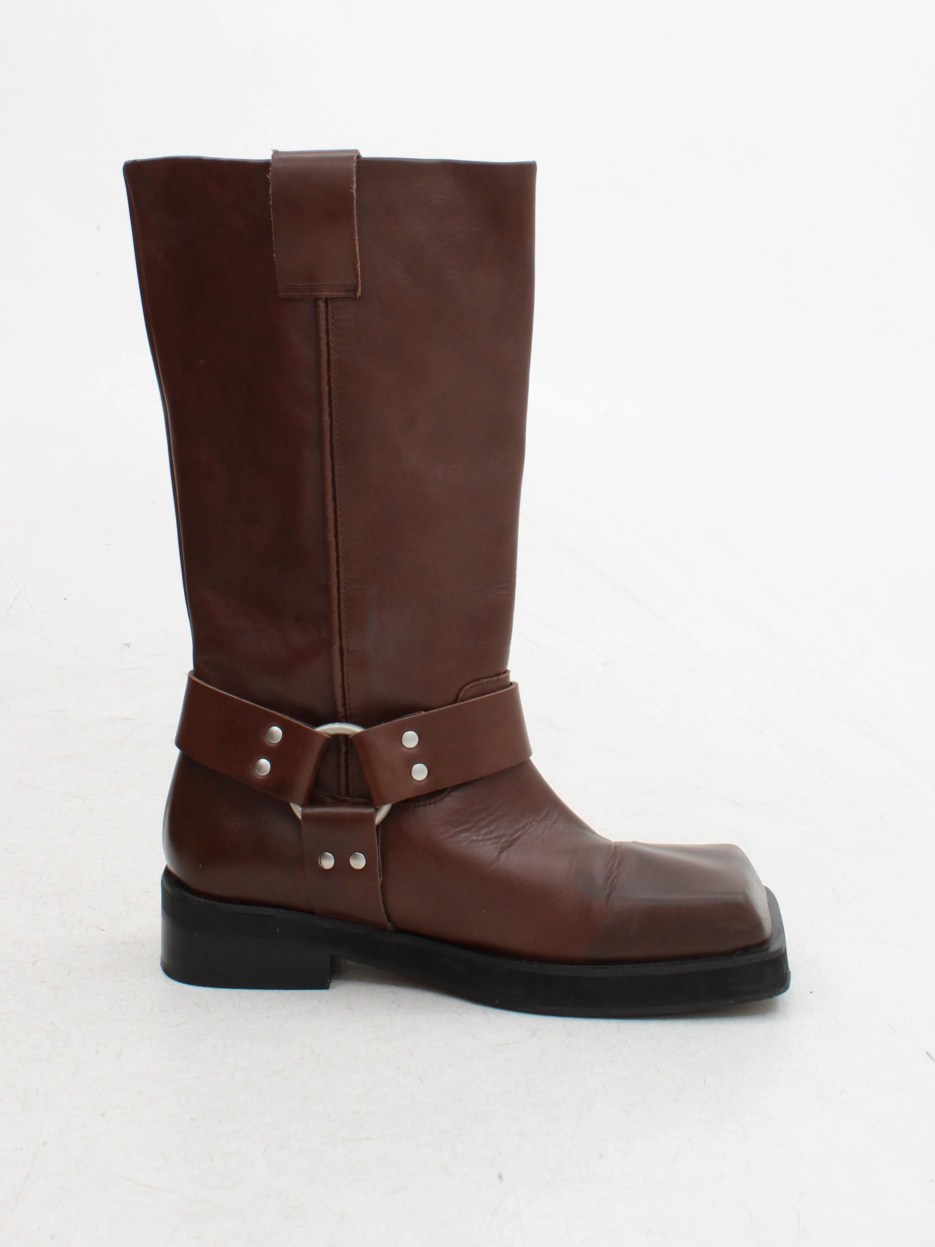 Topshop Men's Boots UK 5 Brown 100% Leather Cowboy - Image 5