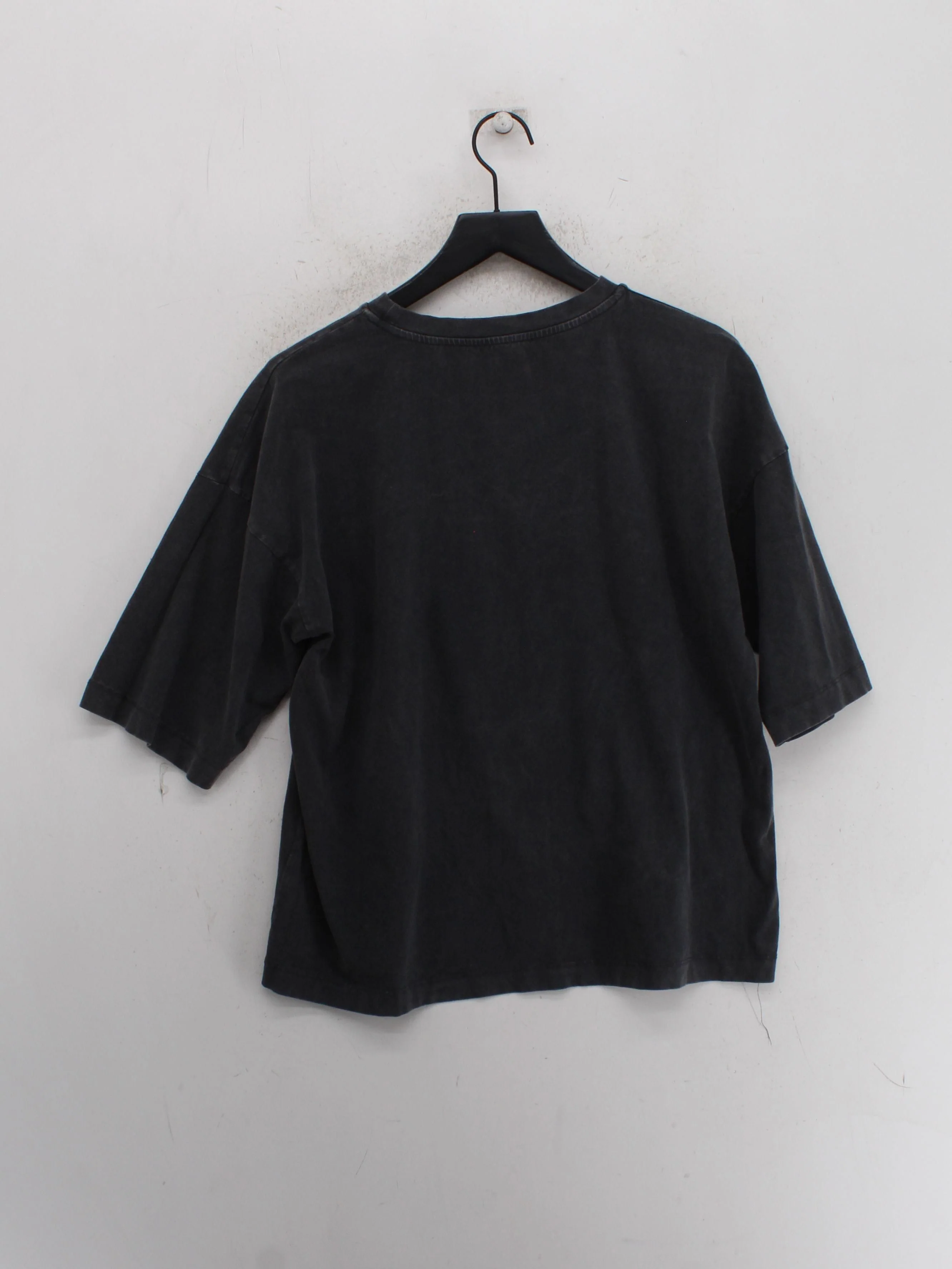 Topshop Men's T-Shirt S Black Cotton with Elastane Basic - Image 2