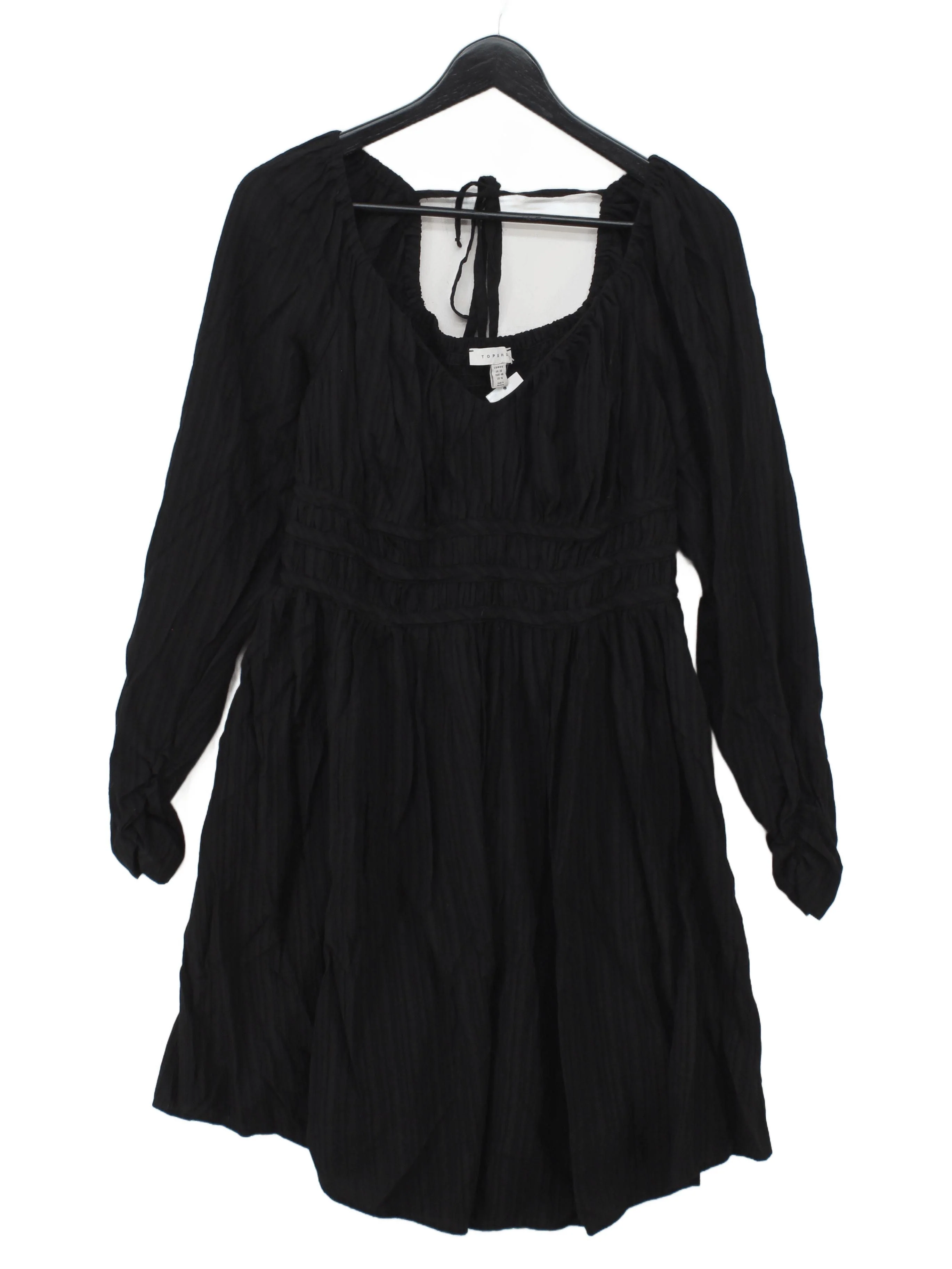 Topshop Mini Dress UK20 in Black