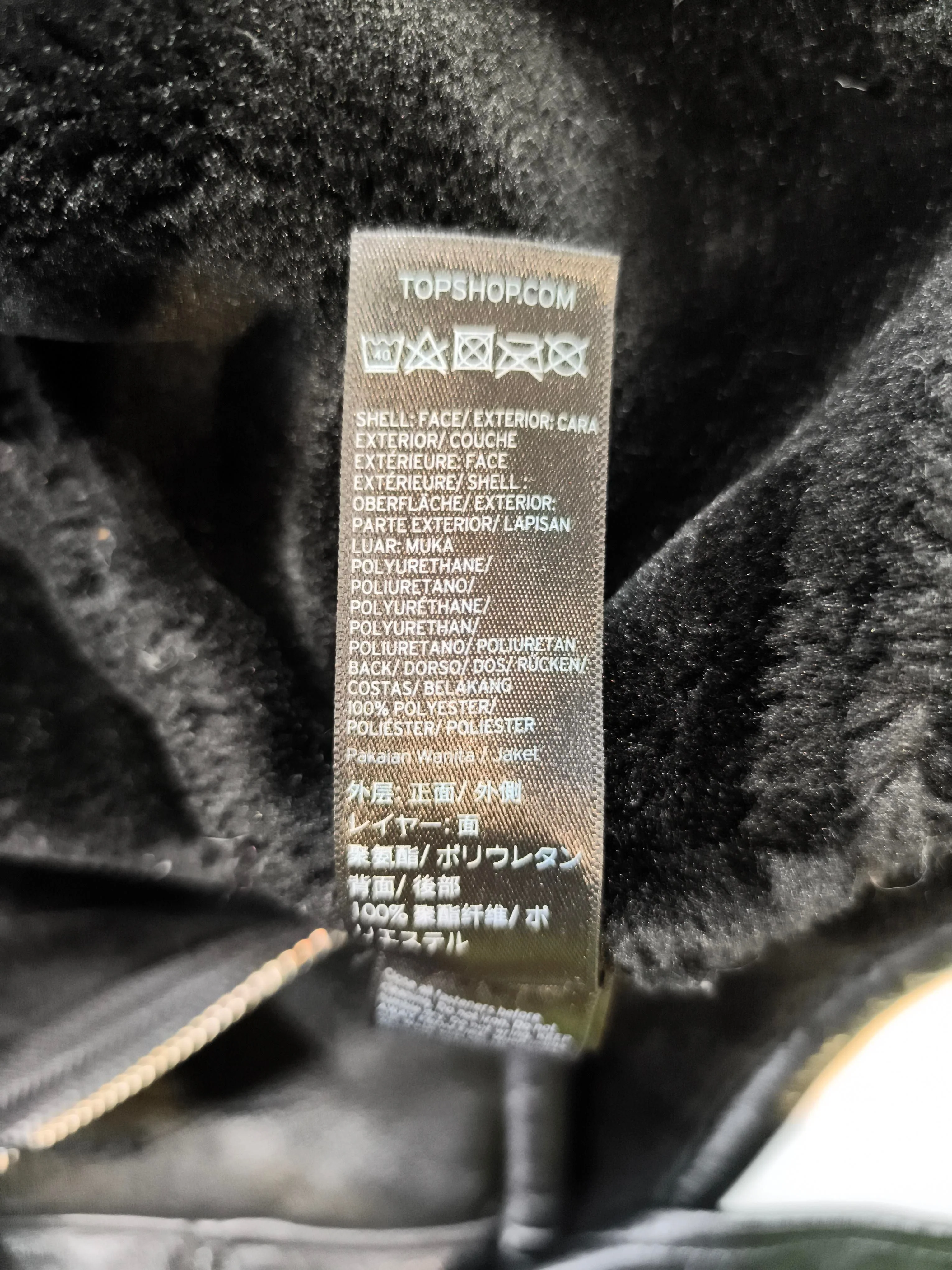 Topshop Motorcycle Jacket jacket black - Image 6