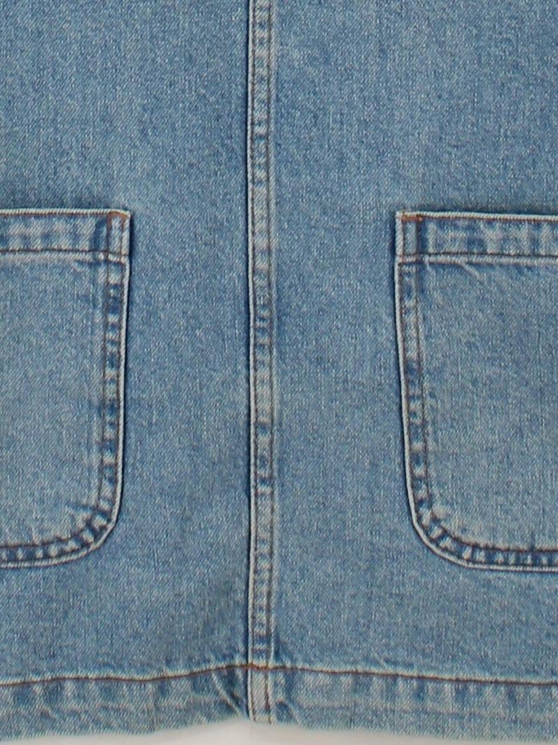 Topshop Pinafore/Dungaree Mini Dress UK12 in Blue - Image 4