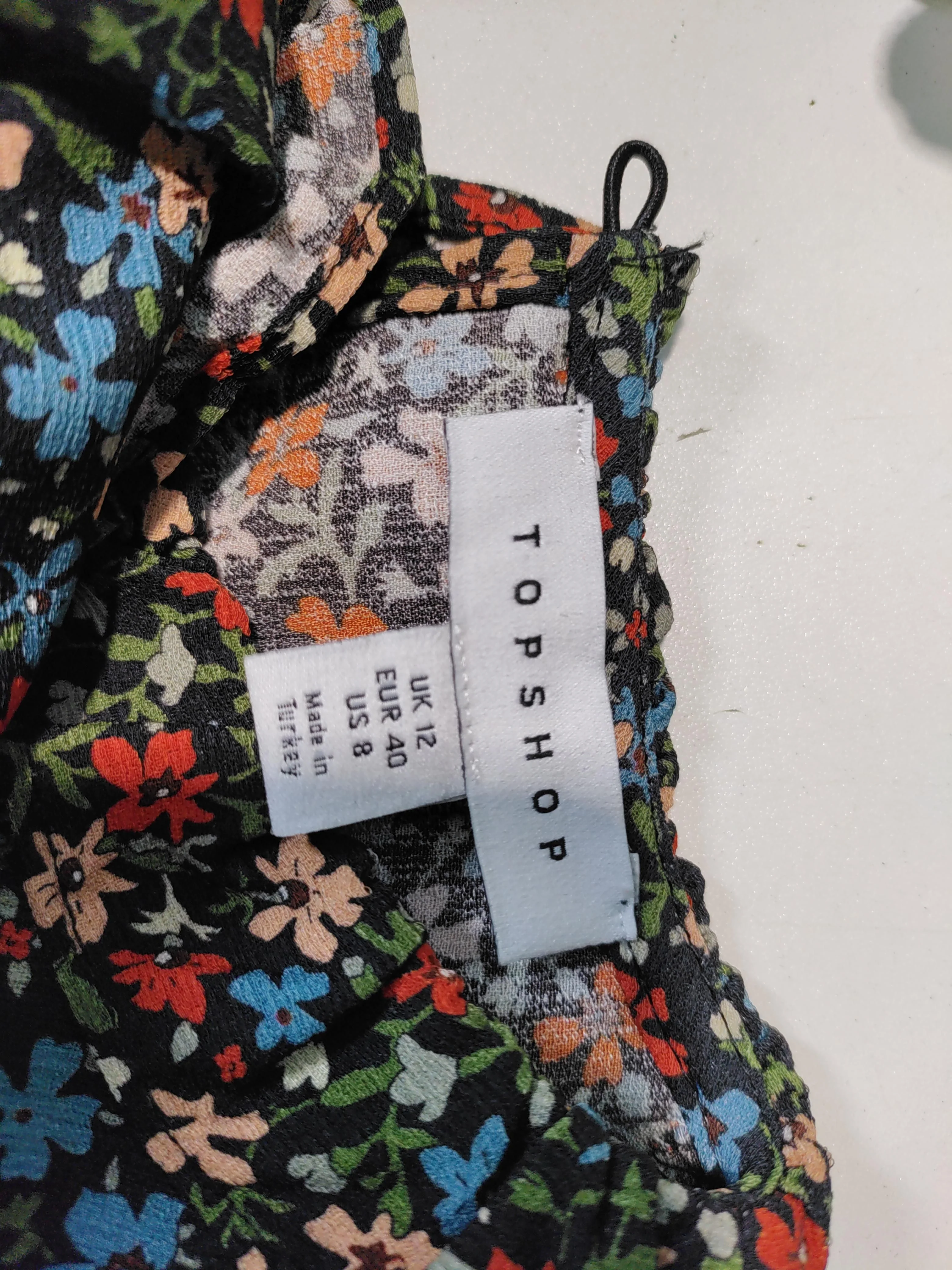 Topshop Shirt Midi Dress UK12 in Multi - Image 5