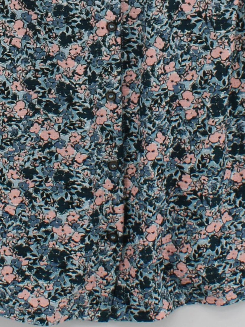 Topshop Skater Mini Dress UK12 in Multi - Image 4