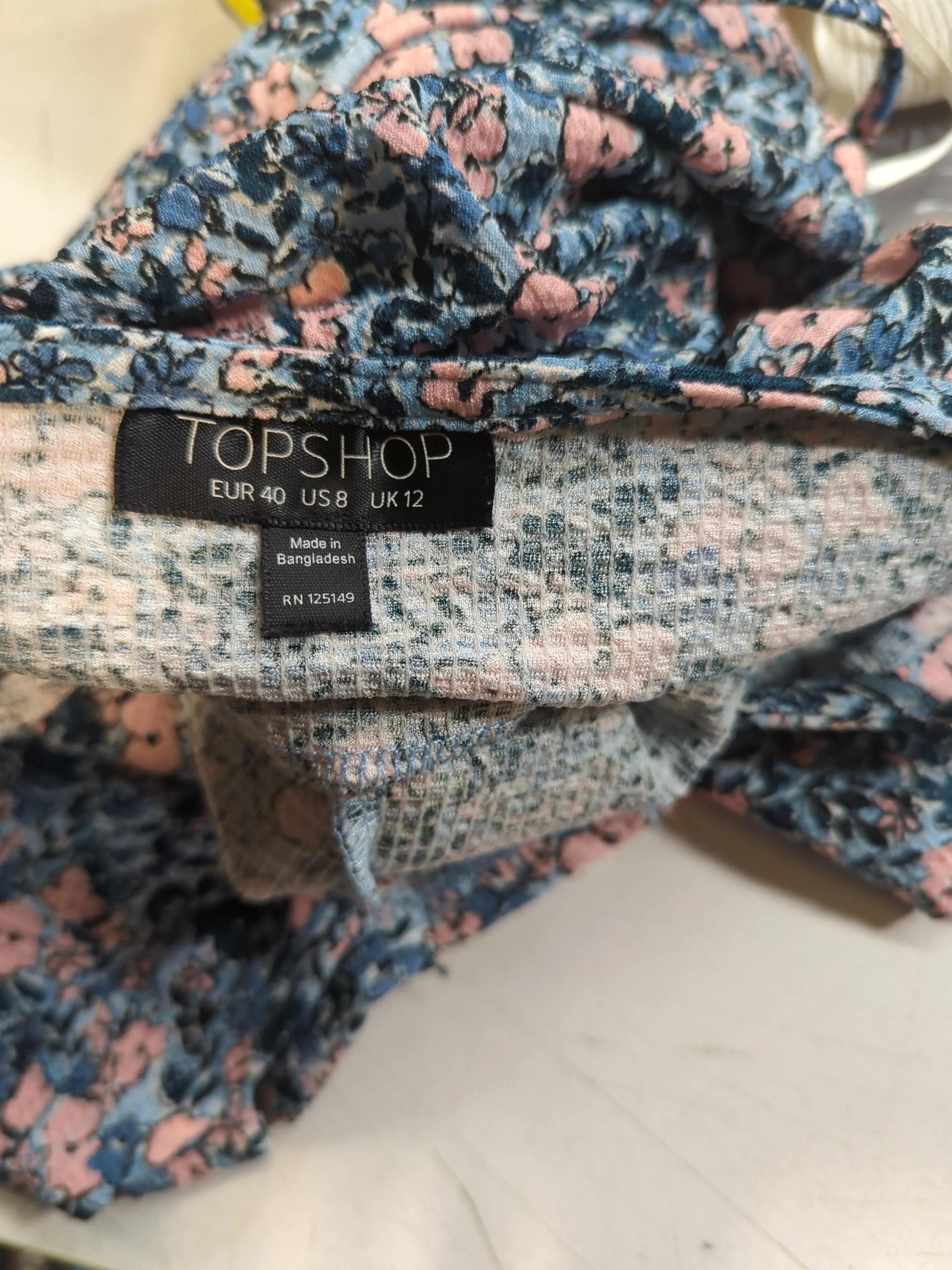 Topshop Skater Mini Dress UK12 in Multi - Image 5