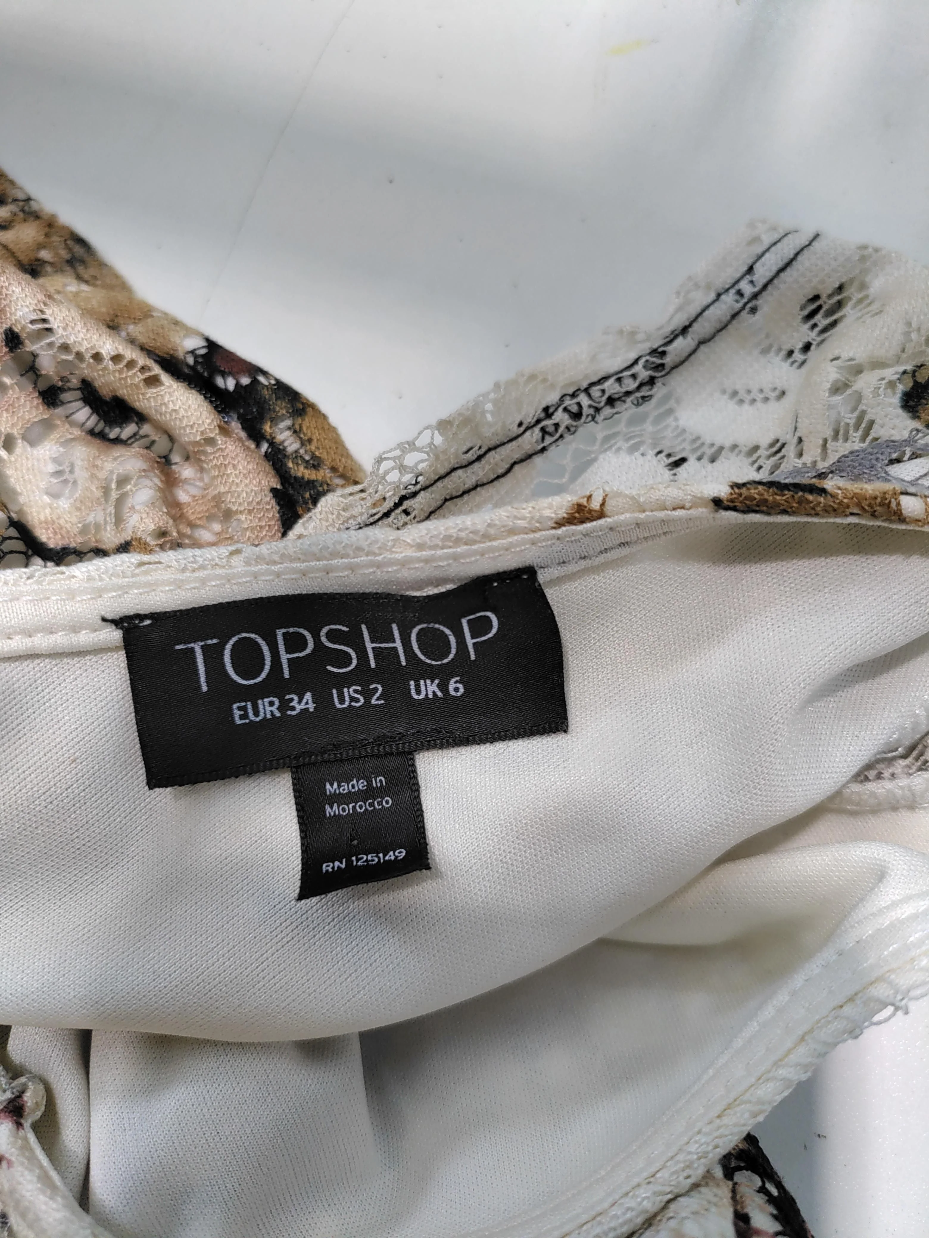 Topshop Skater Mini Dress UK6 in Multi - Image 5