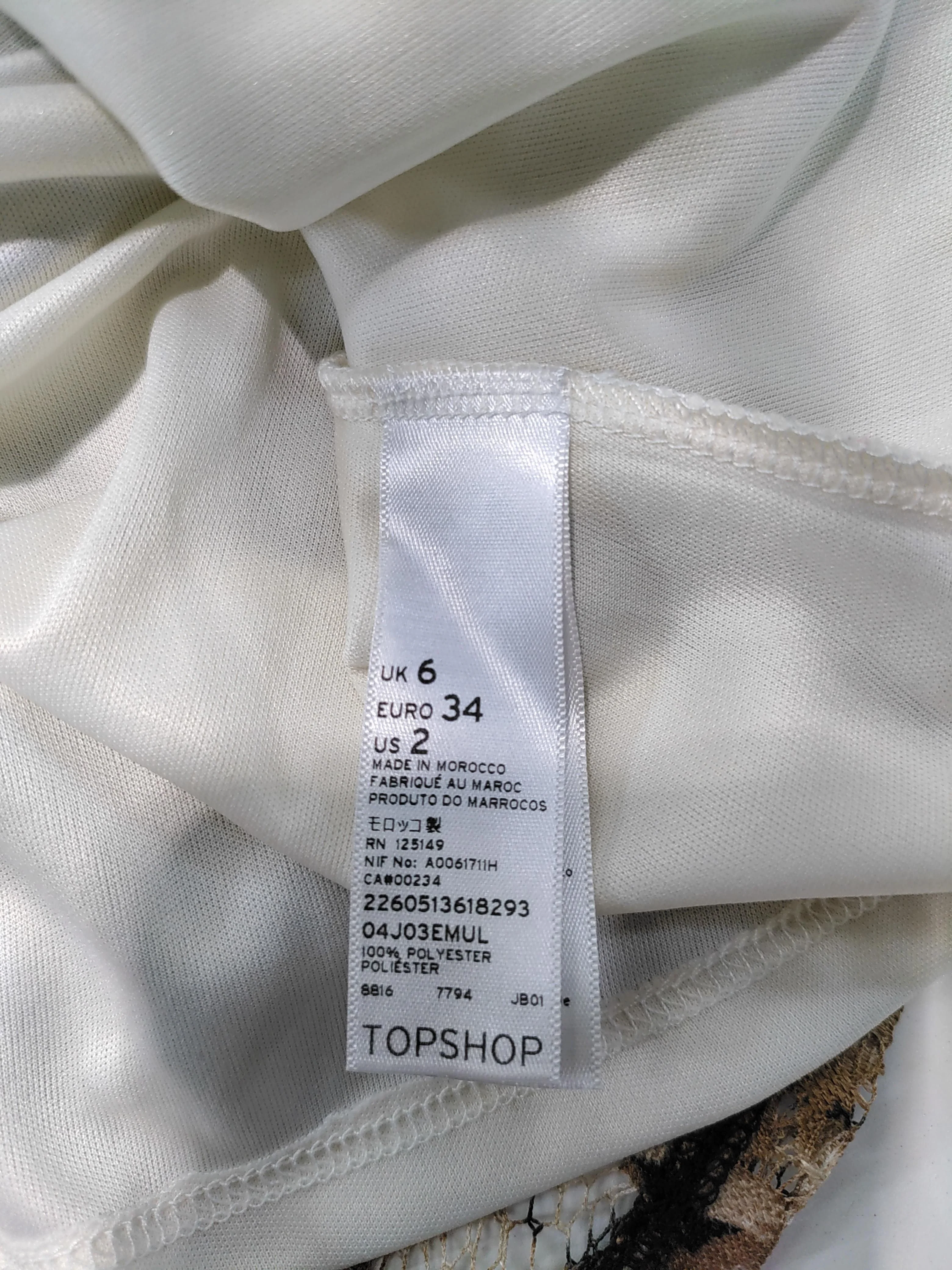 Topshop Skater Mini Dress UK6 in Multi - Image 6