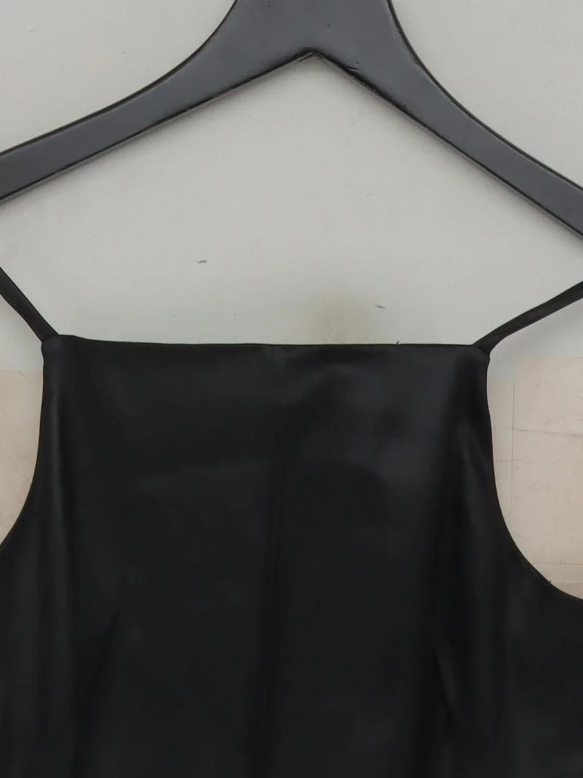 Topshop Slip Midi Dress UK10 in Black - Image 3