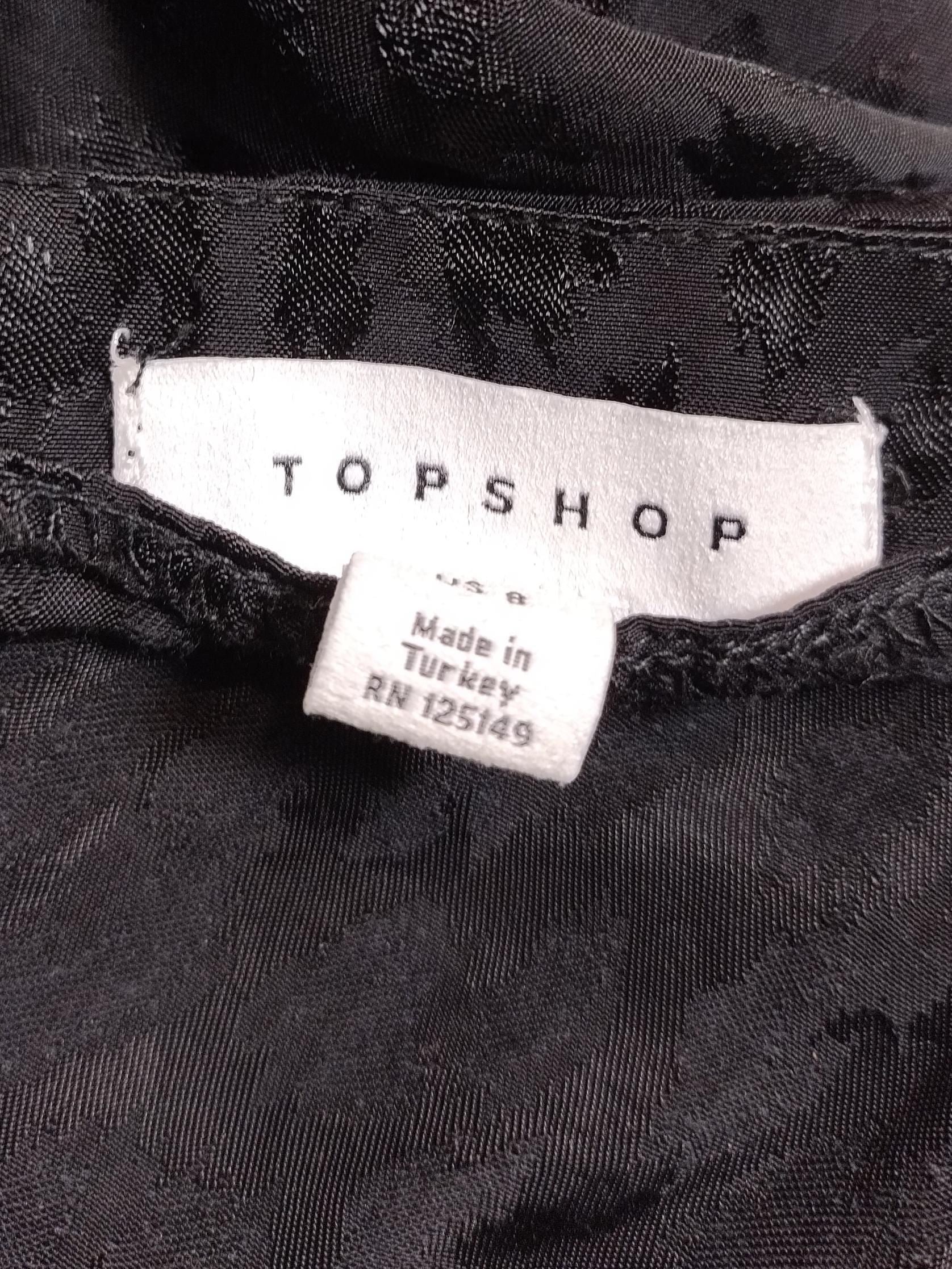 Topshop Slip Mini Dress UK12 in Black - Image 6