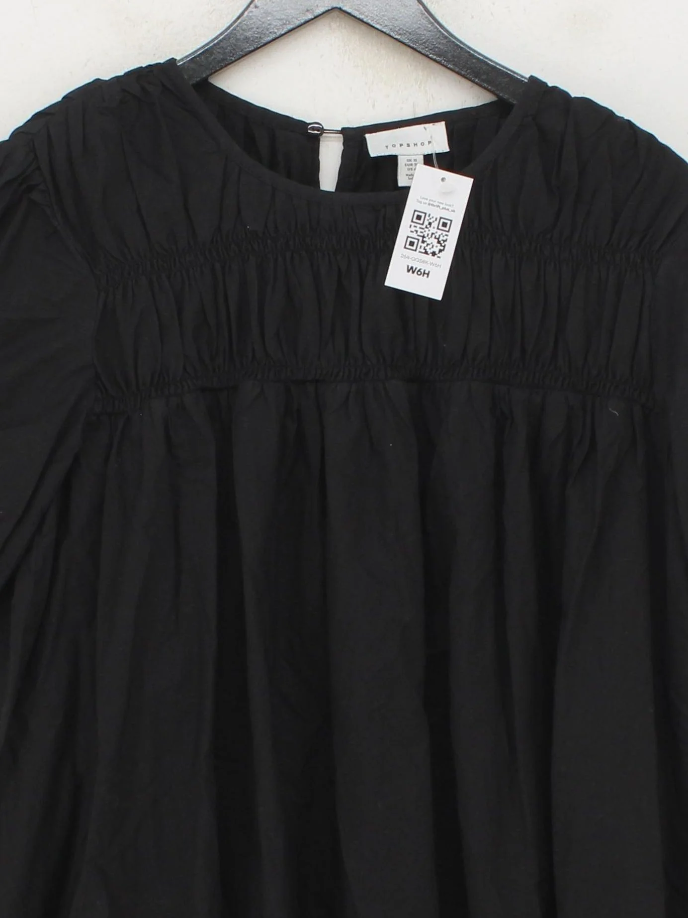 Topshop T-Shirt Mini Dress UK10 in Black - Image 3