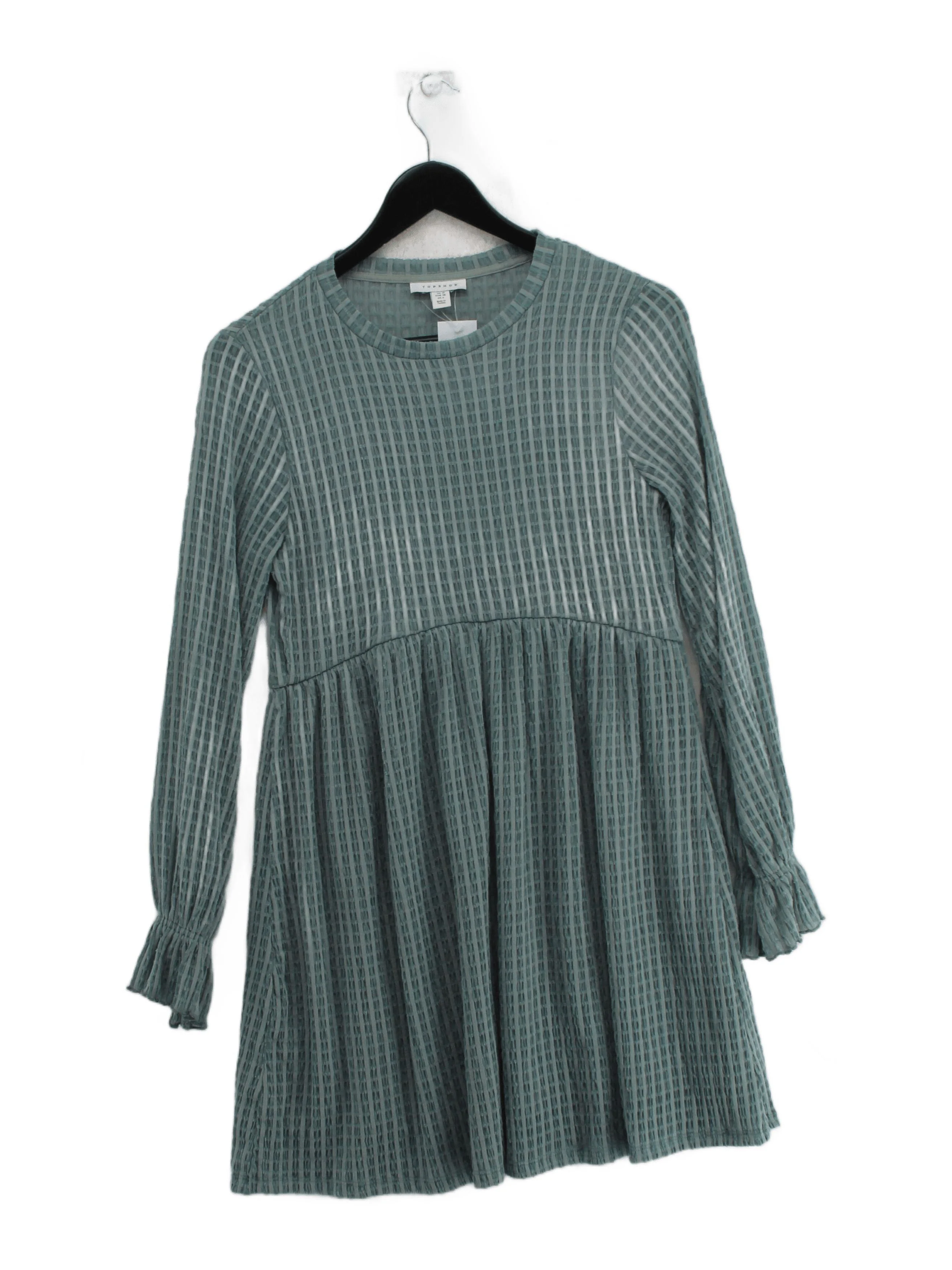Topshop T-Shirt Mini Dress UK10 in Green