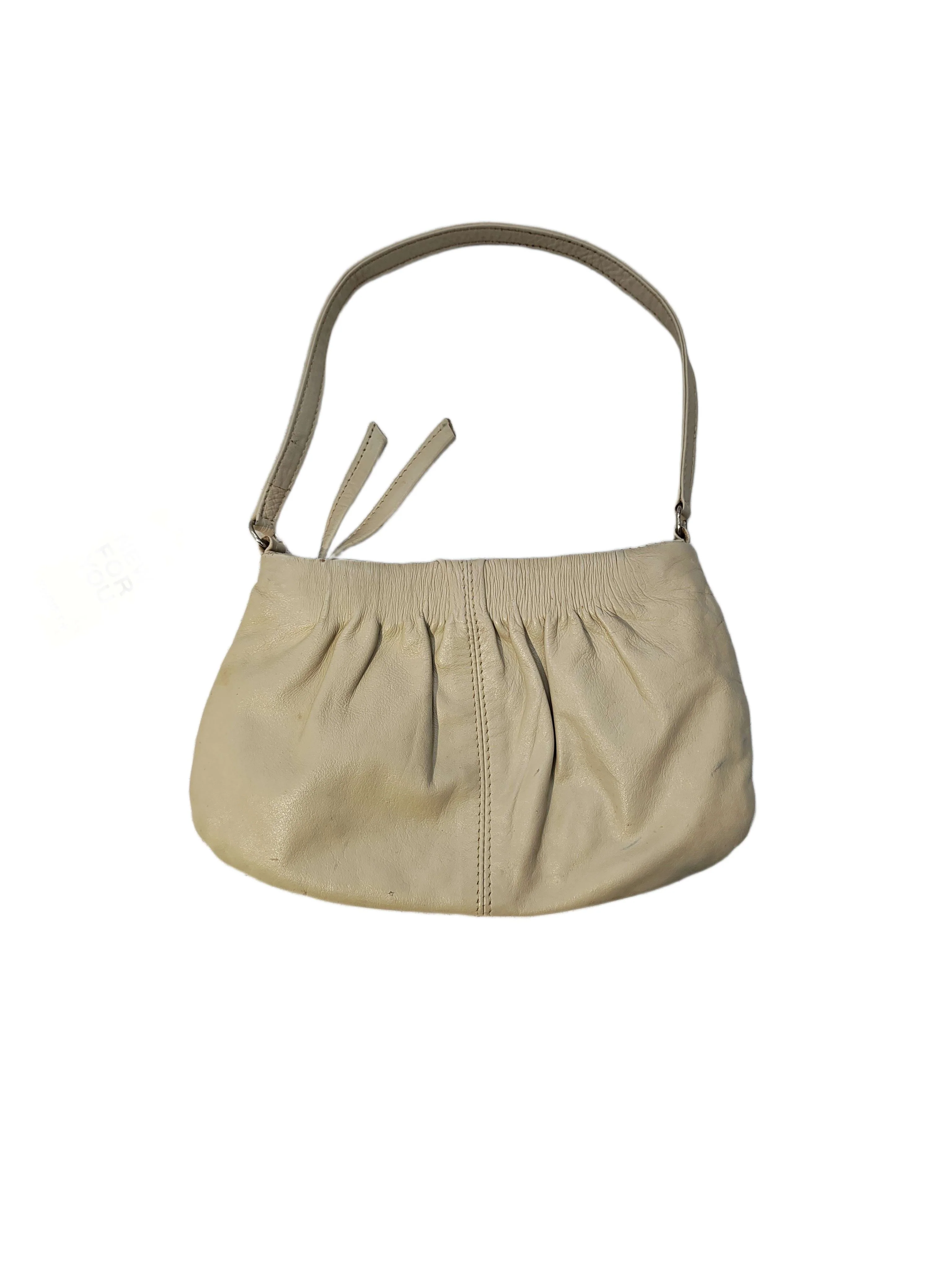 Topshop Women's Bag Cream 100% Leather Shoulder Bag