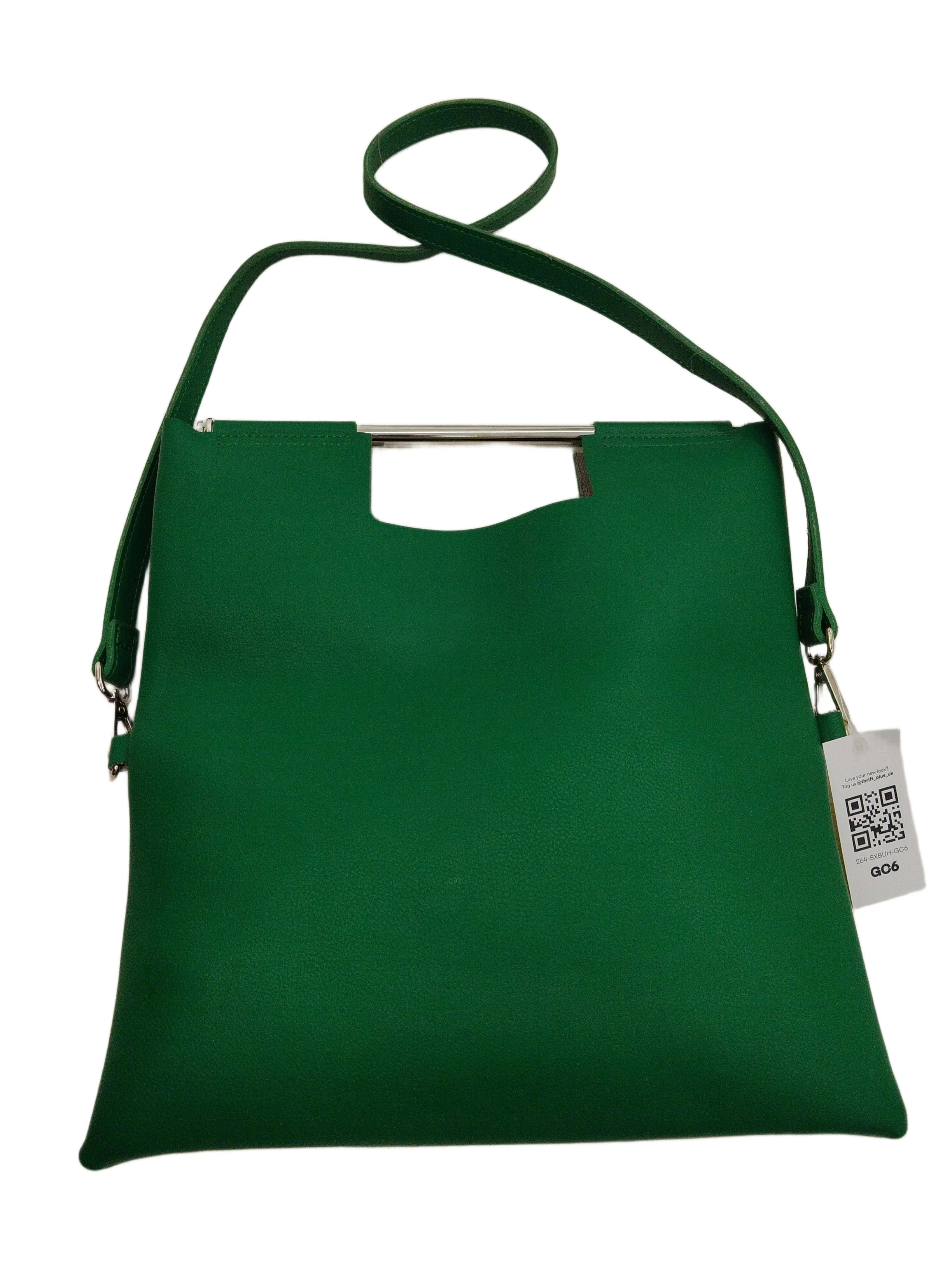 Topshop Women's Bag Green 100% Faux Leather Shoulder Bag