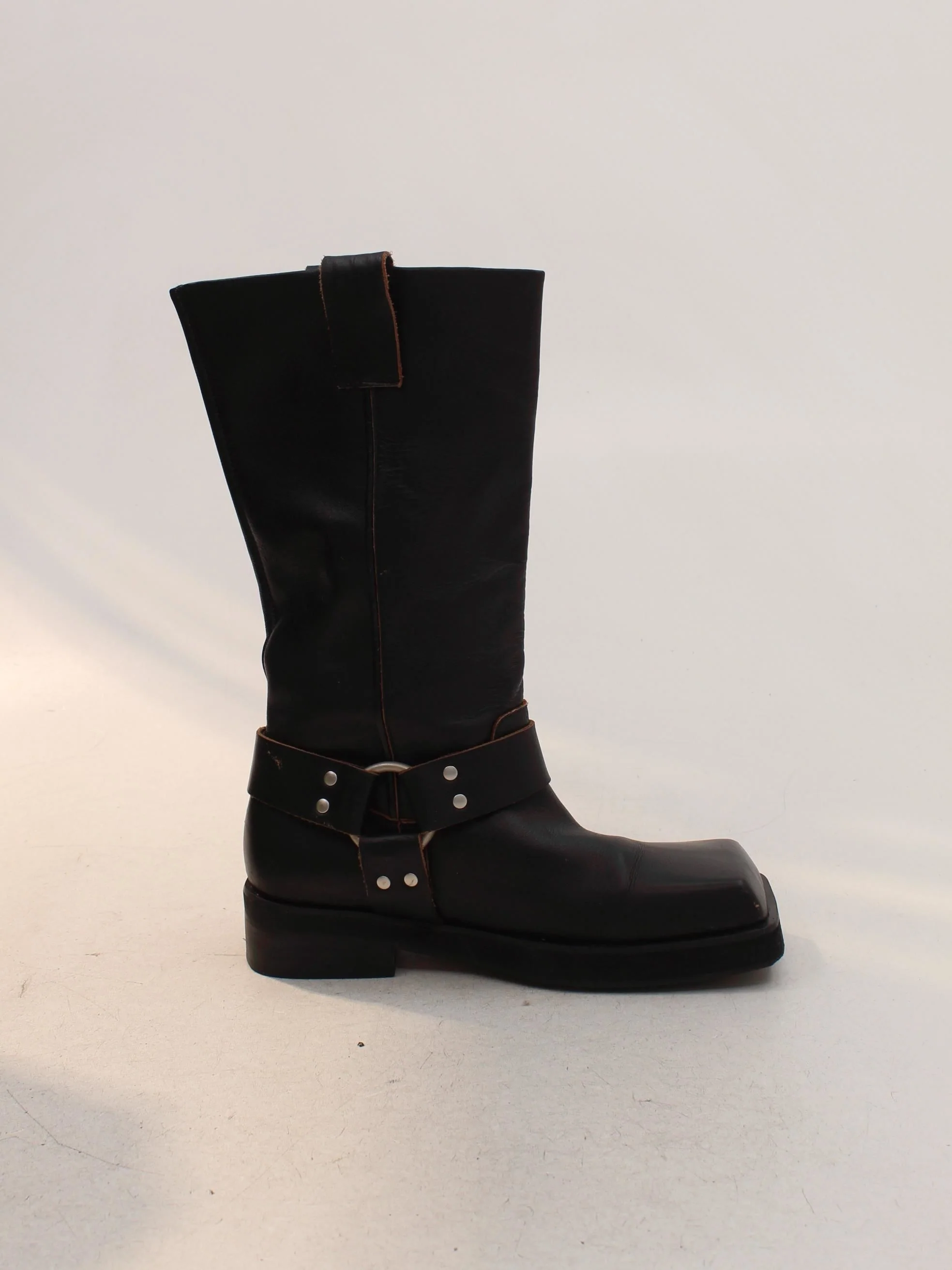 Topshop Women's Boots UK 5 Black 100% Leather Combat - Image 5