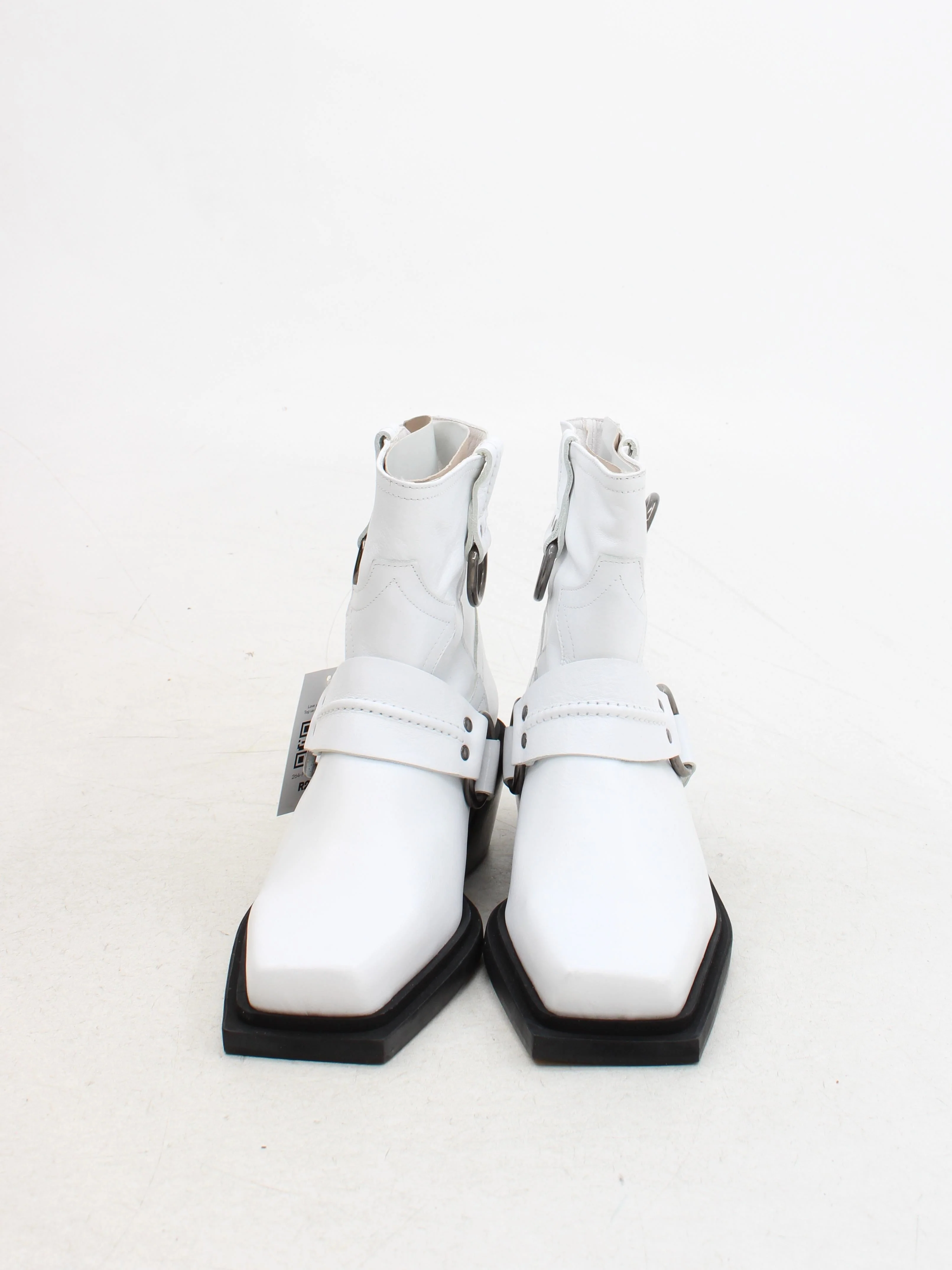 Topshop Women's Boots UK 7 White Leather with Other Cowboy - Image 2