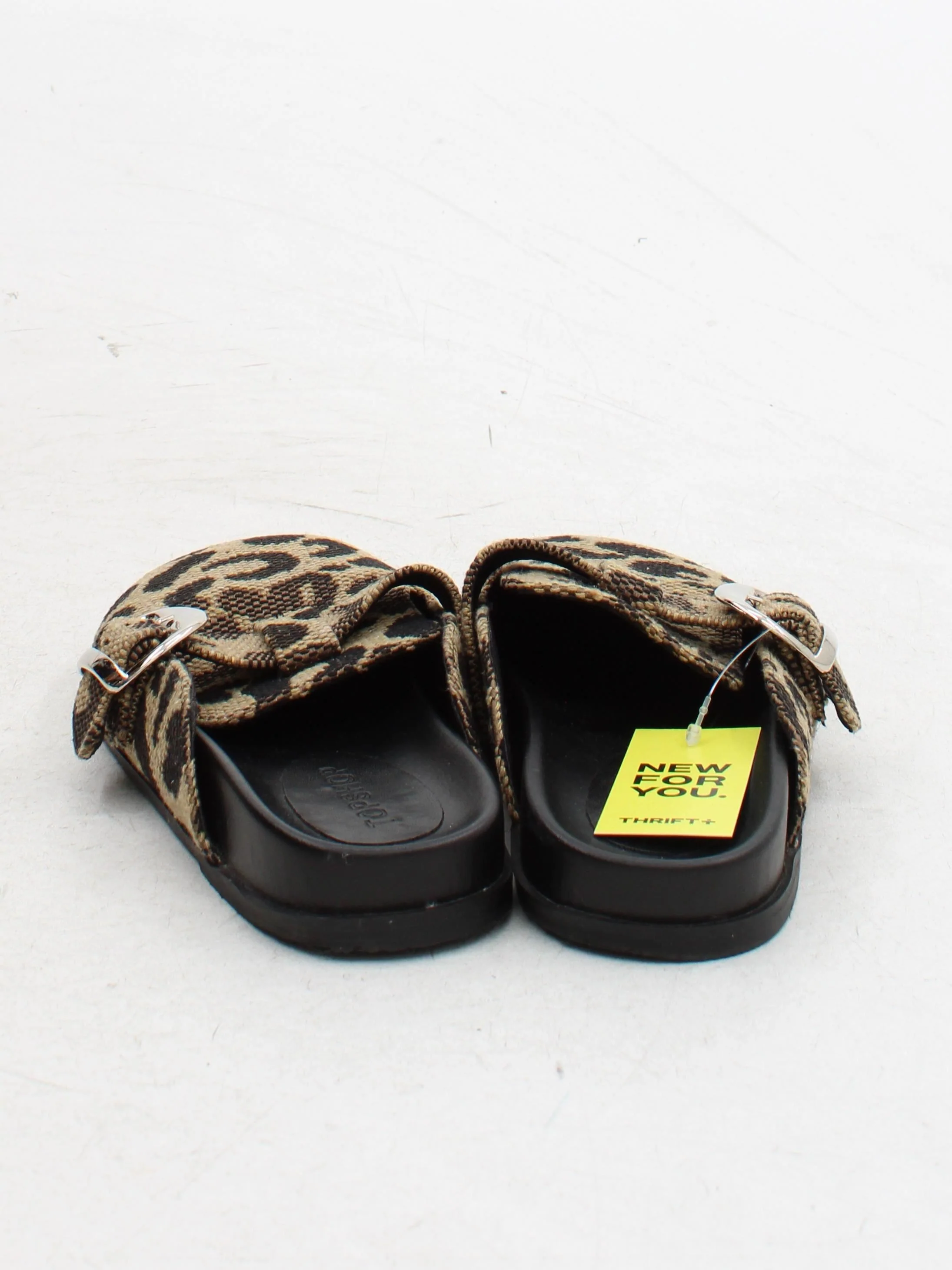 Topshop Women's Flat Shoes UK 4 Brown Animal Print 100% Other Slider - Image 3